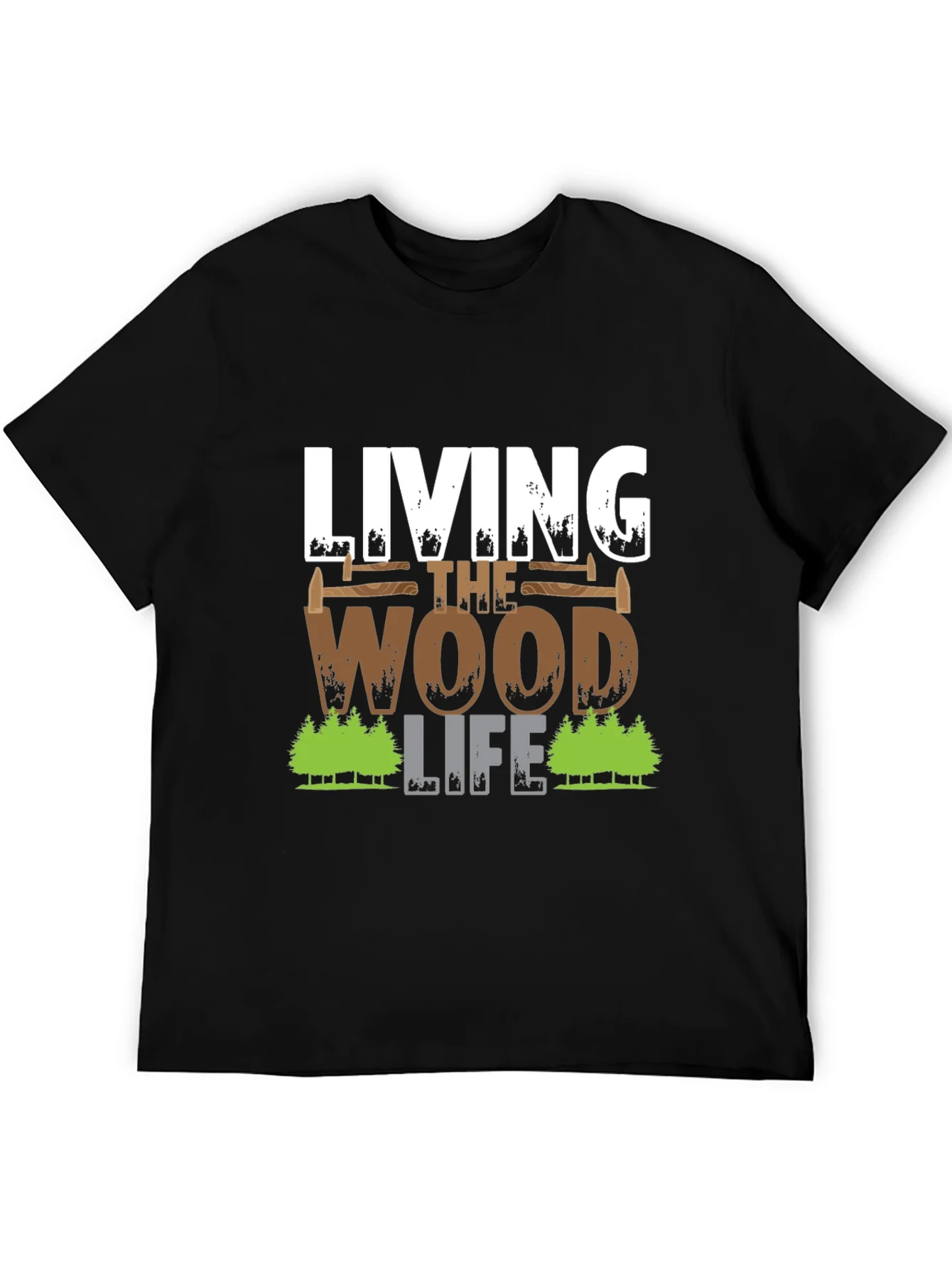 Living The Wood Life T-Shirt Carpenter Tee