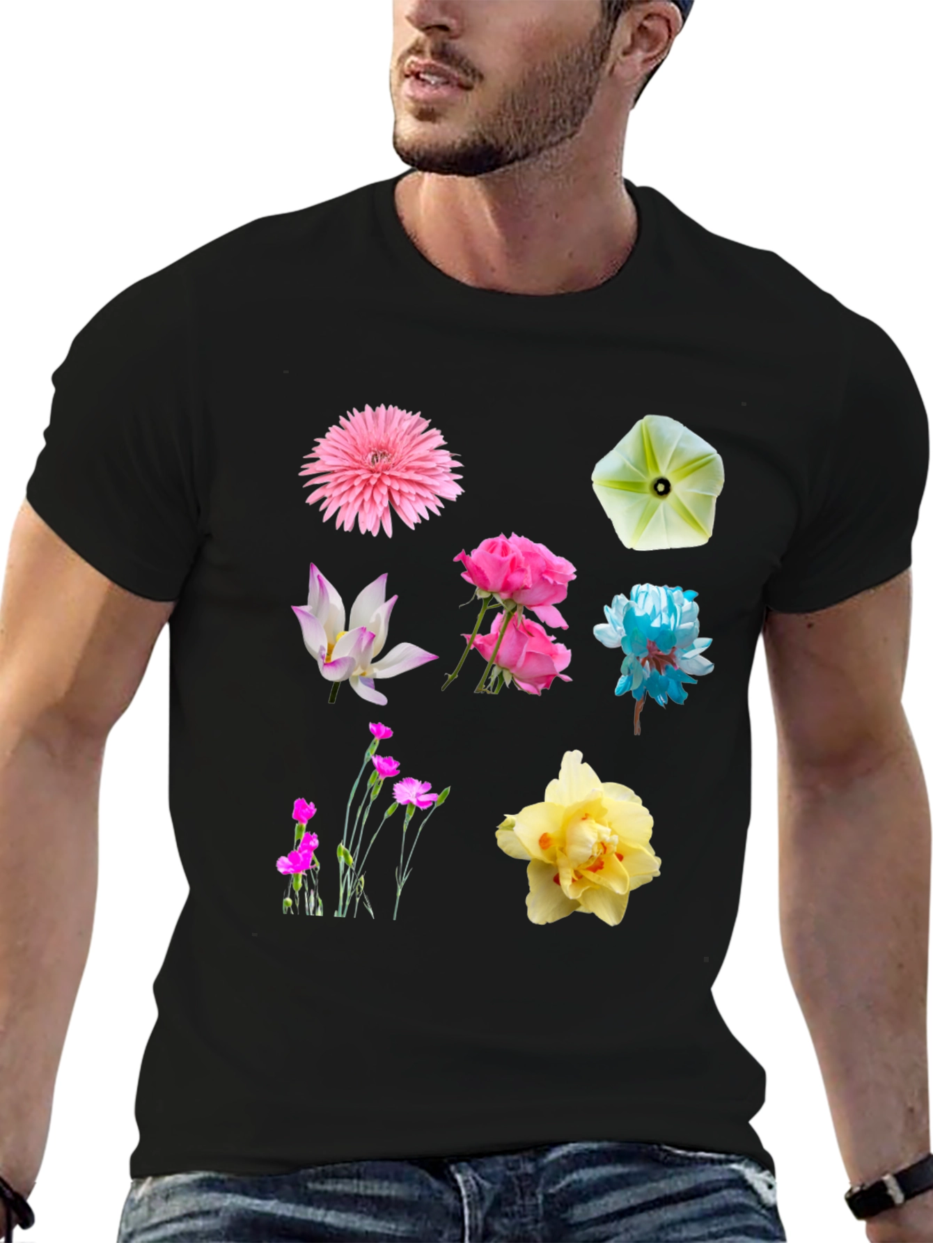 Floral Print Crew Neck T-Shirt