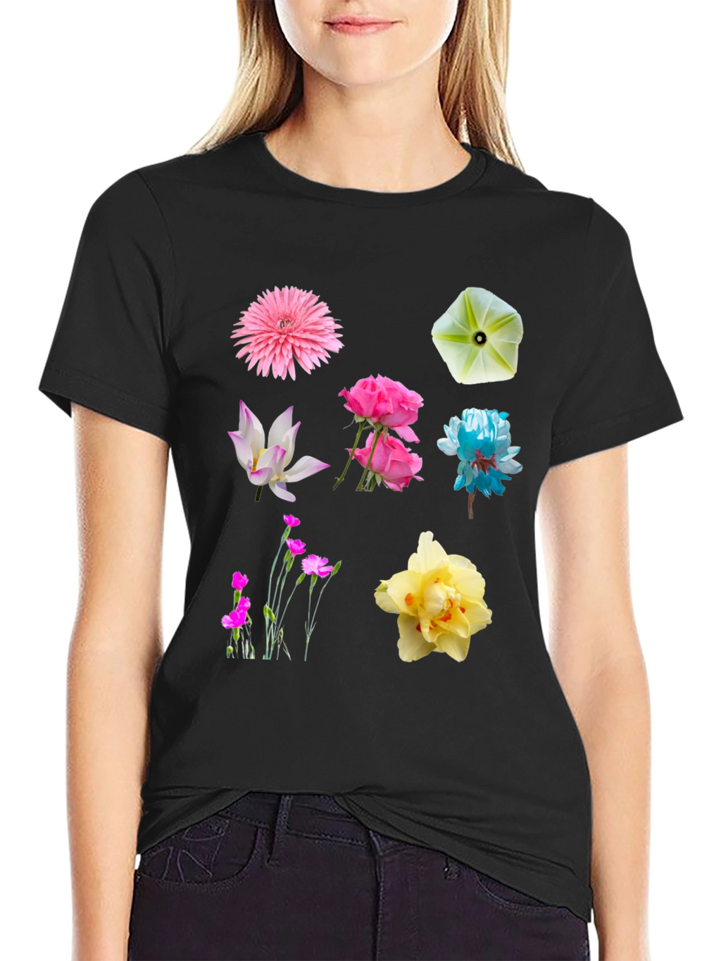 Floral Print Crew Neck T-Shirt