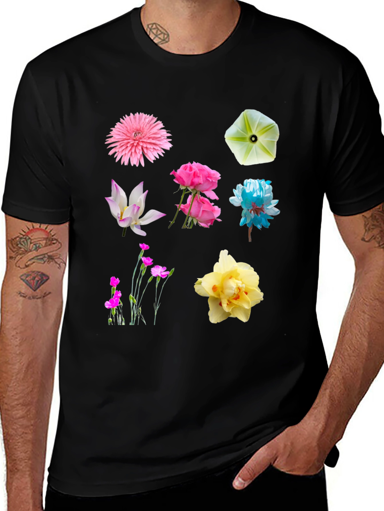 Floral Print Crew Neck T-Shirt