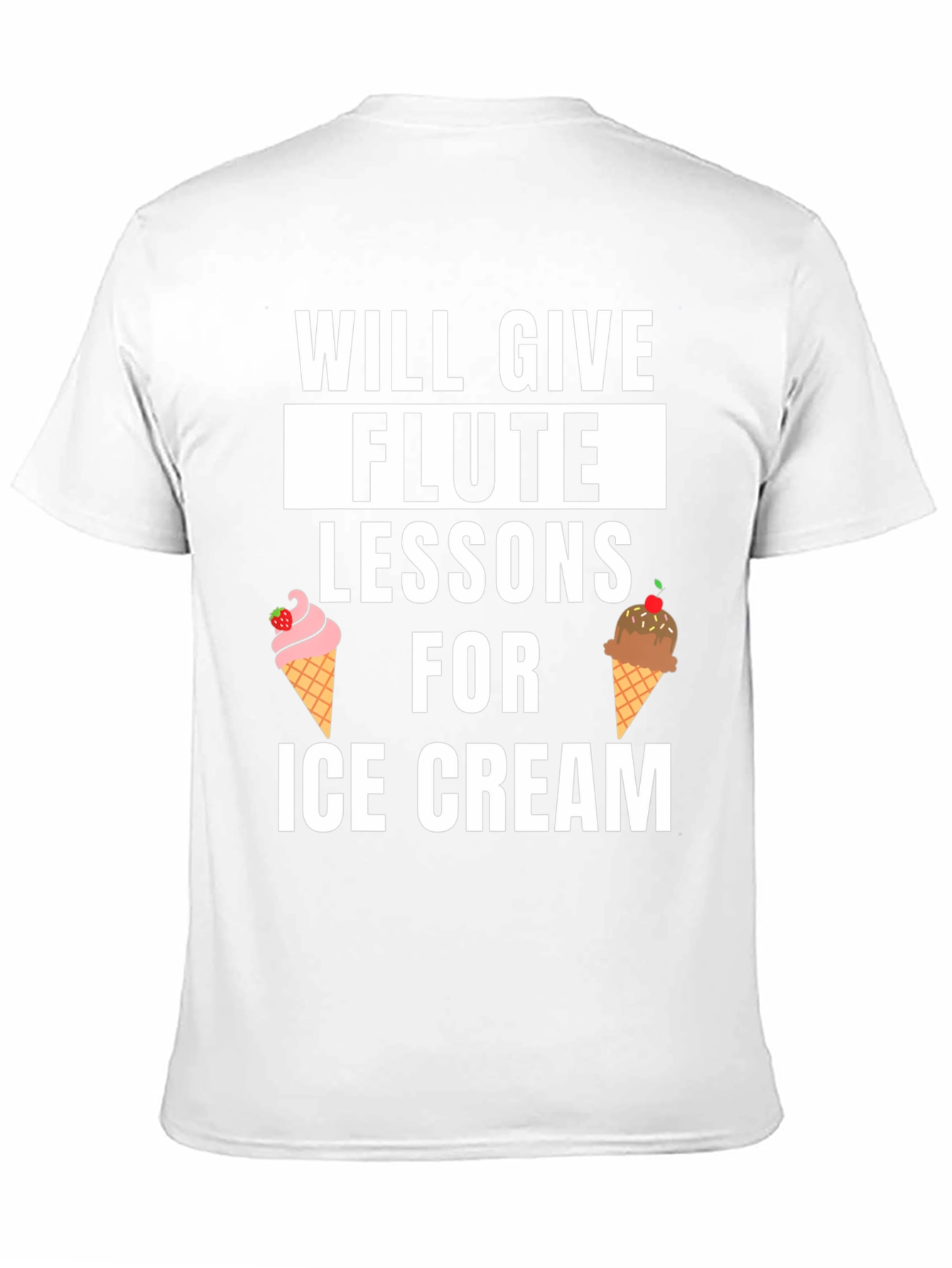 Flute Lessons For Ice Cream T-Shirt