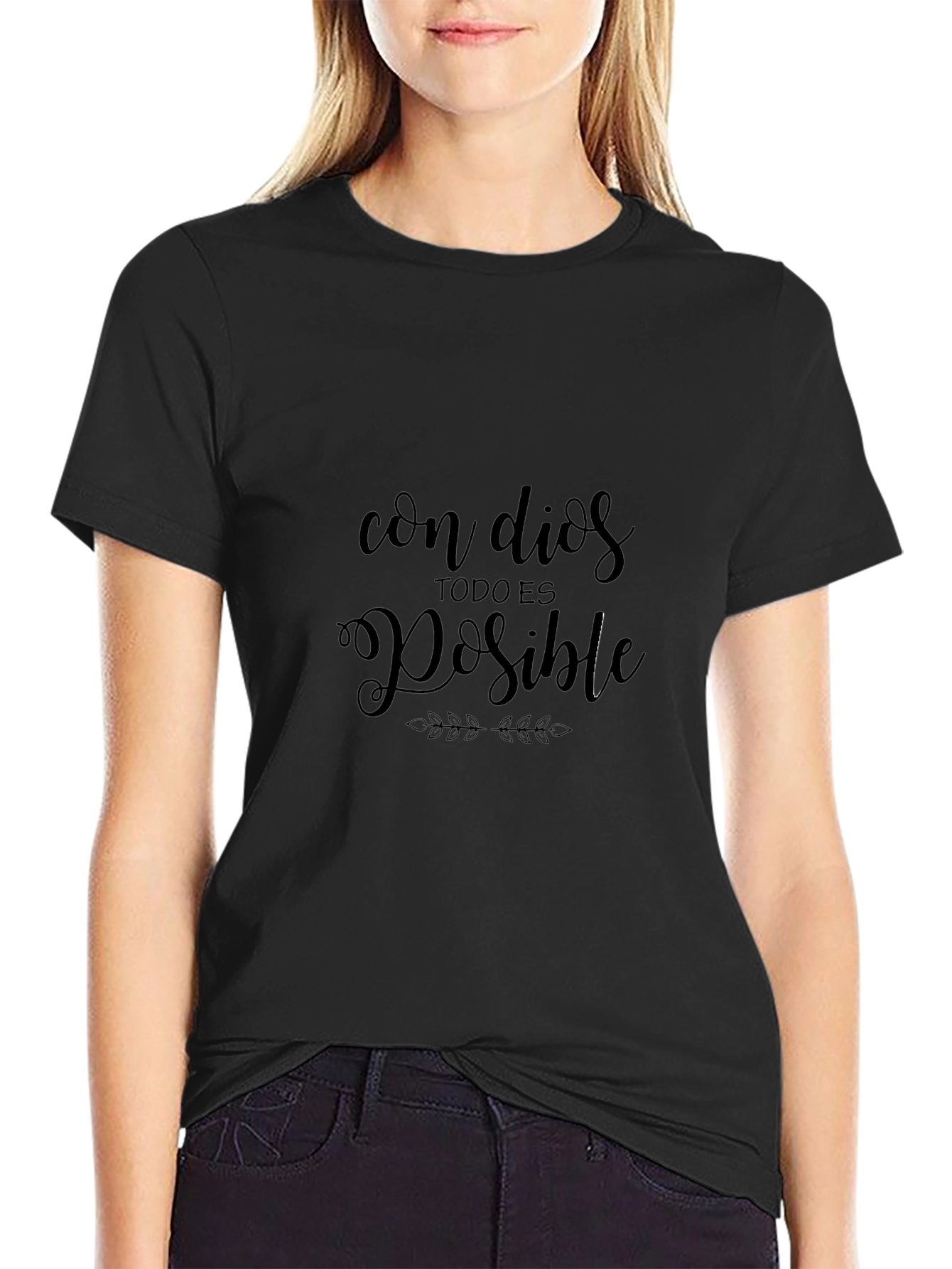 Faith Inspired Tee: Con Dios Todo Es Posible T-Shirt