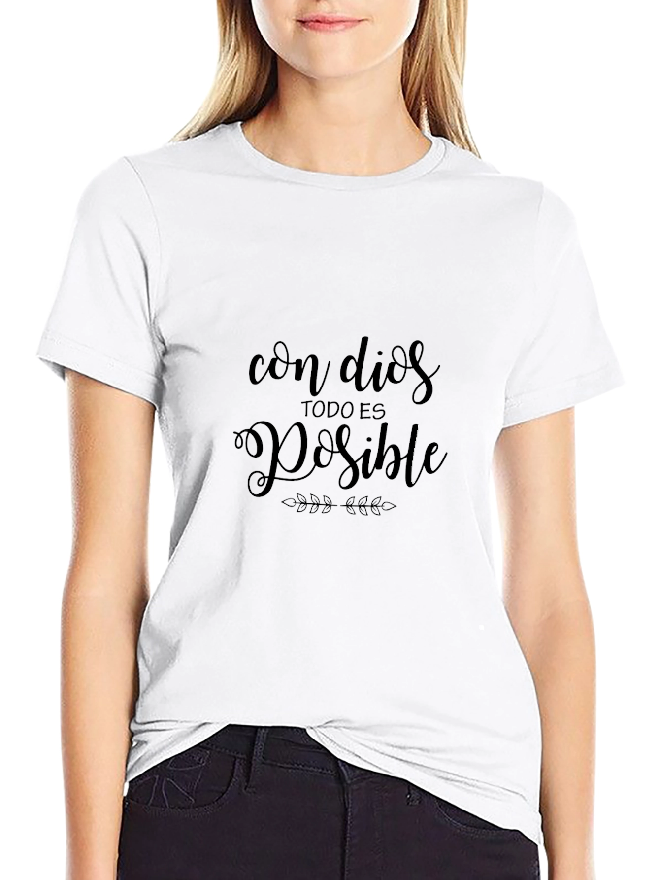 Faith Inspired Tee: Con Dios Todo Es Posible T-Shirt