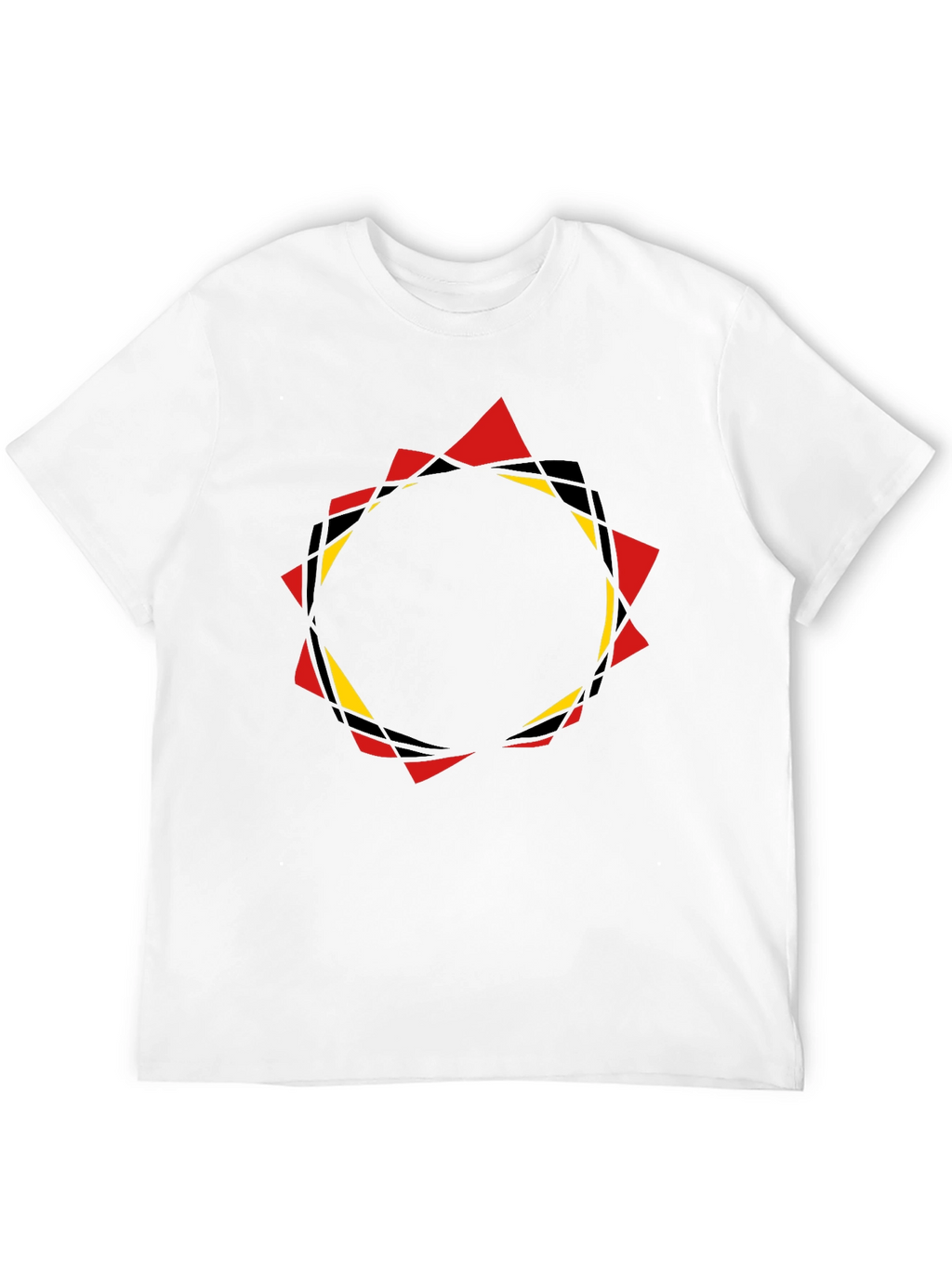 Geometric Circle Graphic Black T-Shirt
