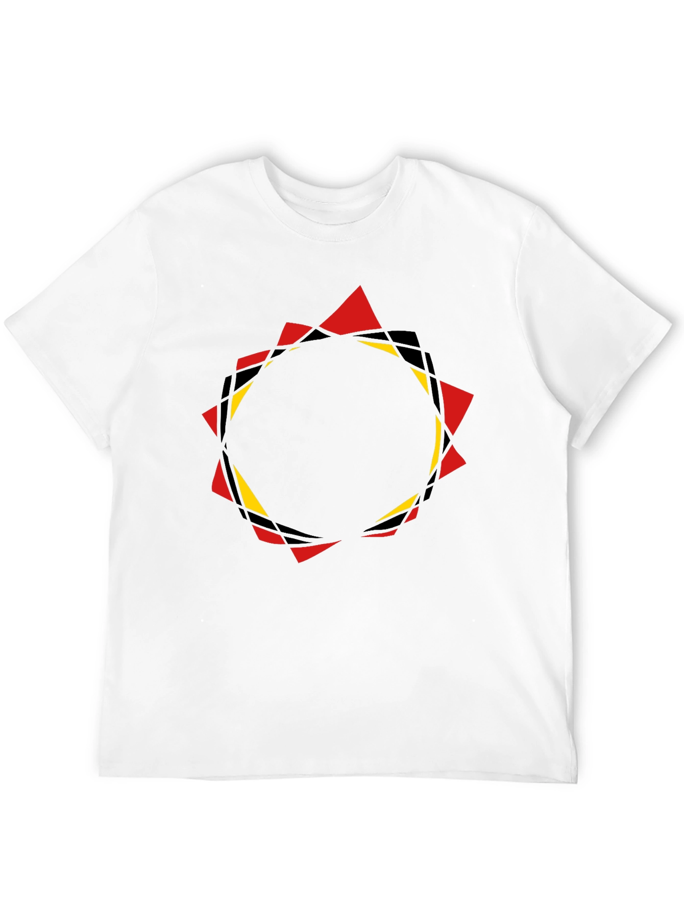 Geometric Circle Graphic Black T-Shirt