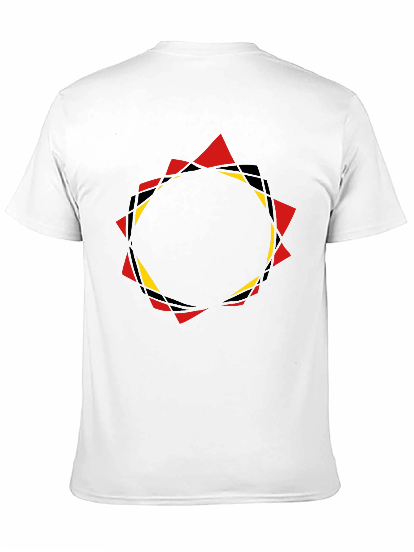Geometric Circle Graphic Black T-Shirt