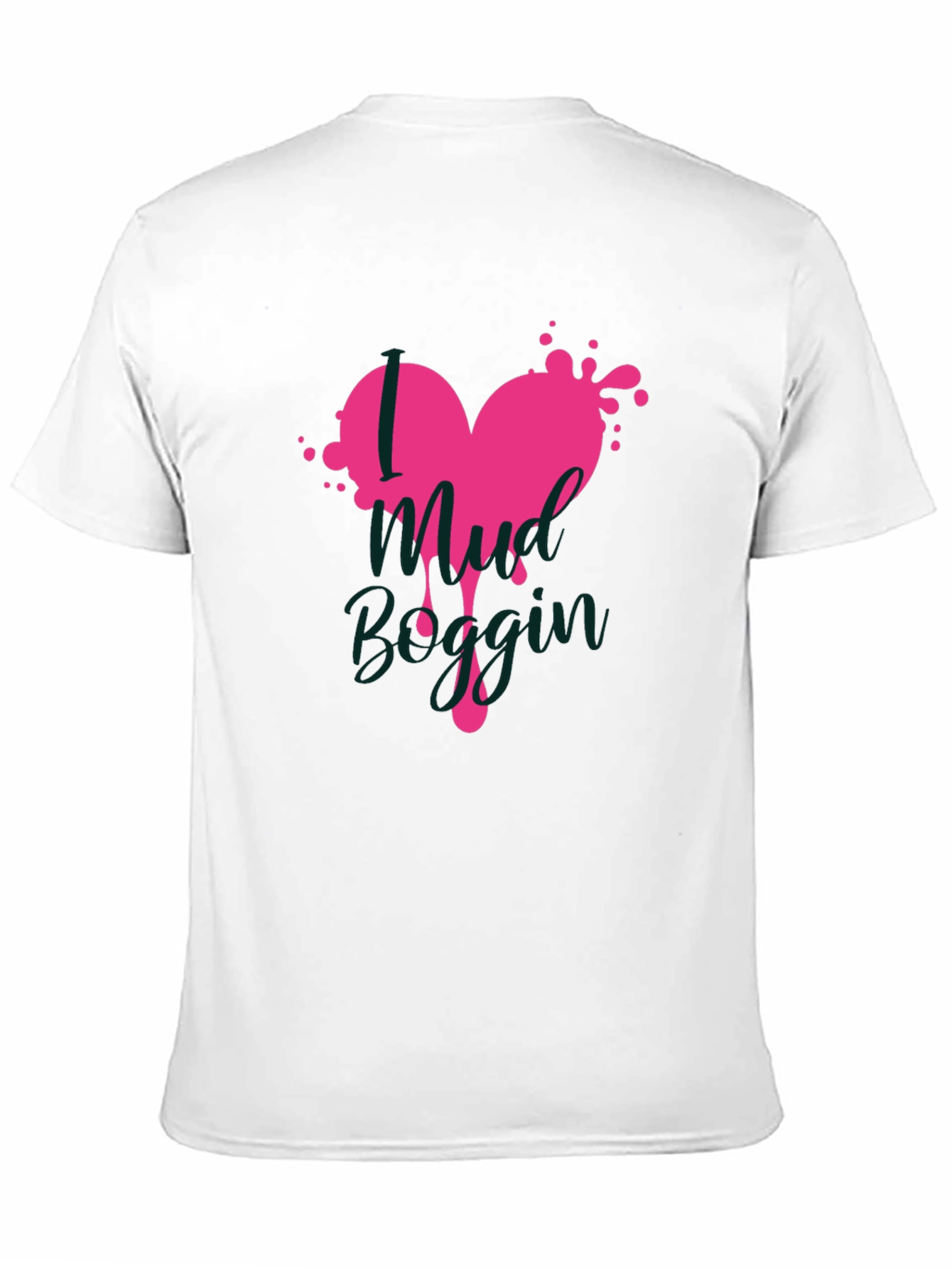 Mud Boggin Heart Graphic T-Shirt - Black