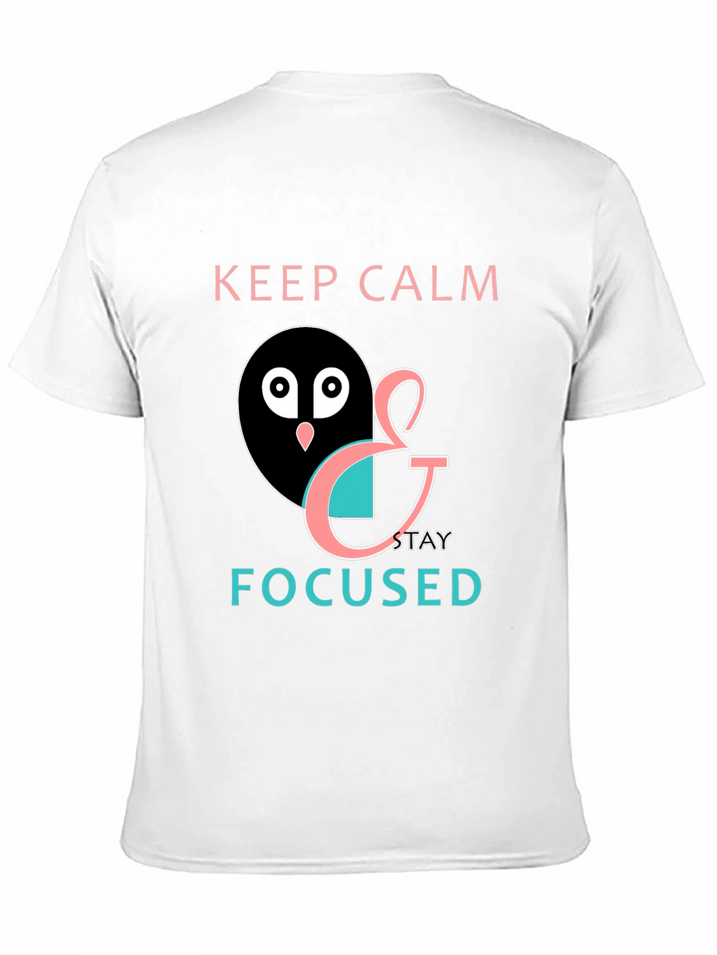 Keep Calm & Stay Focused Mens Black Graphic Tee