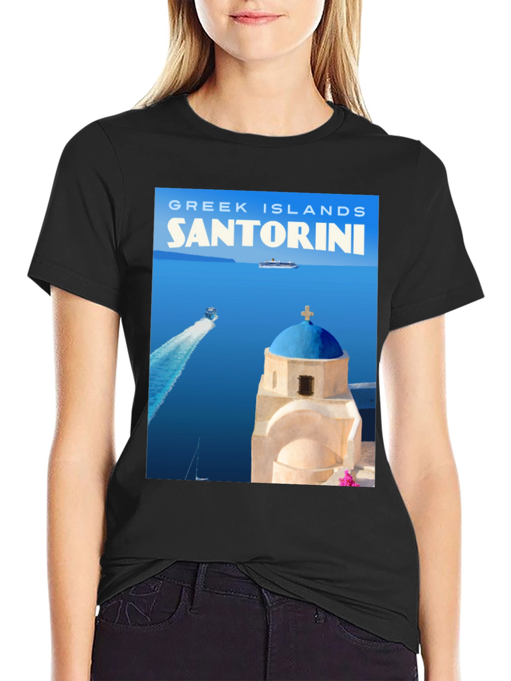 Santorini Greece T-Shirt