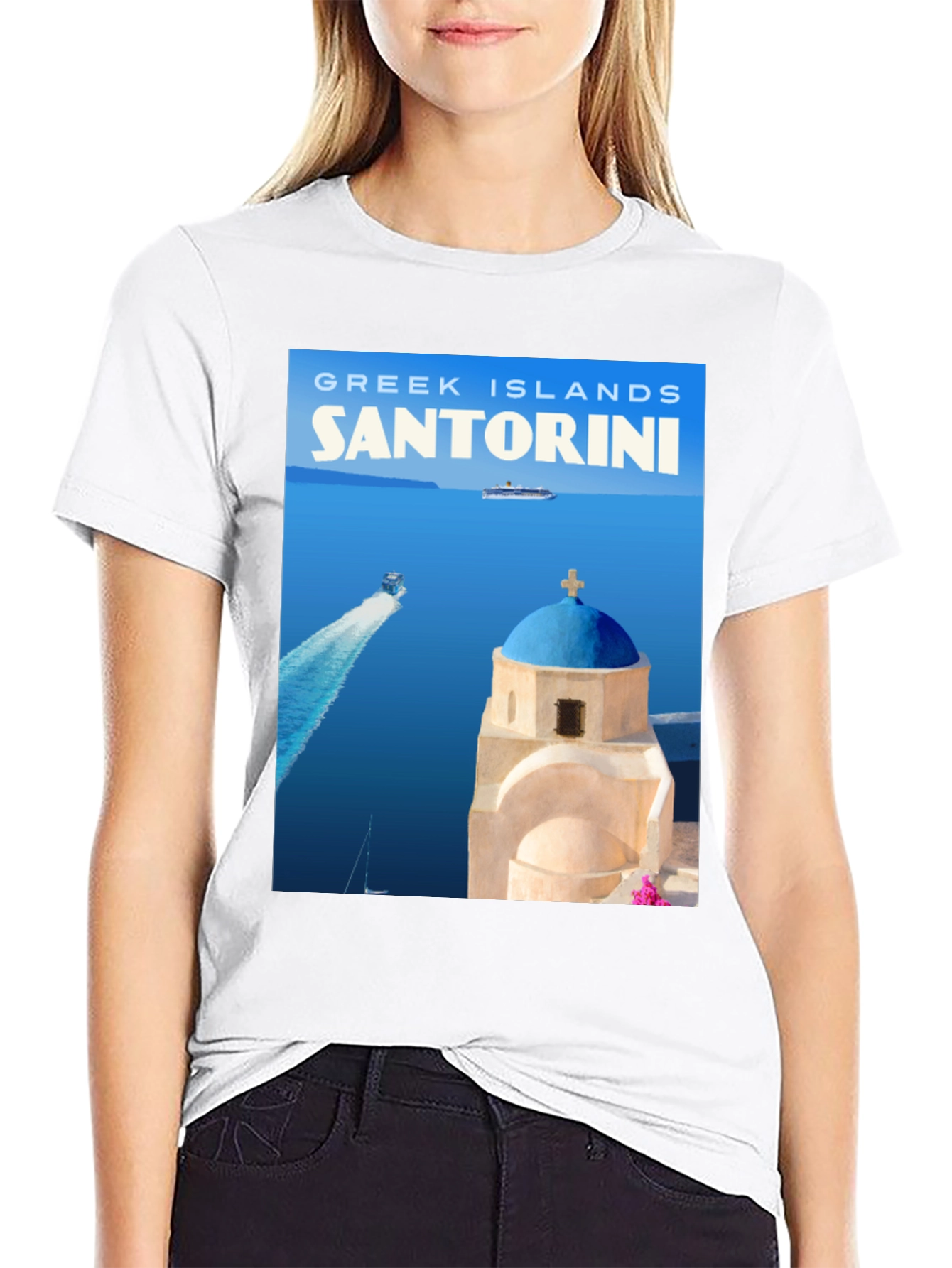 Santorini Greece T-Shirt