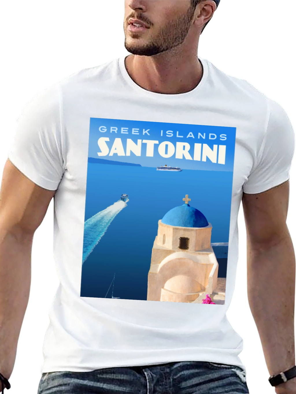 Santorini Greece T-Shirt