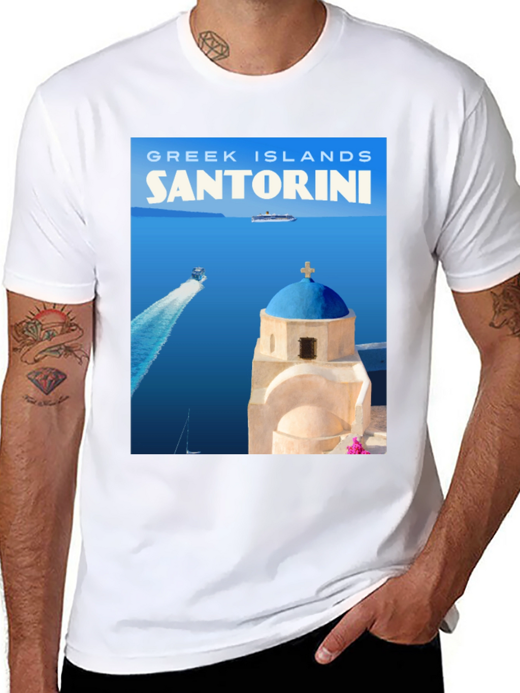 Santorini Greece T-Shirt