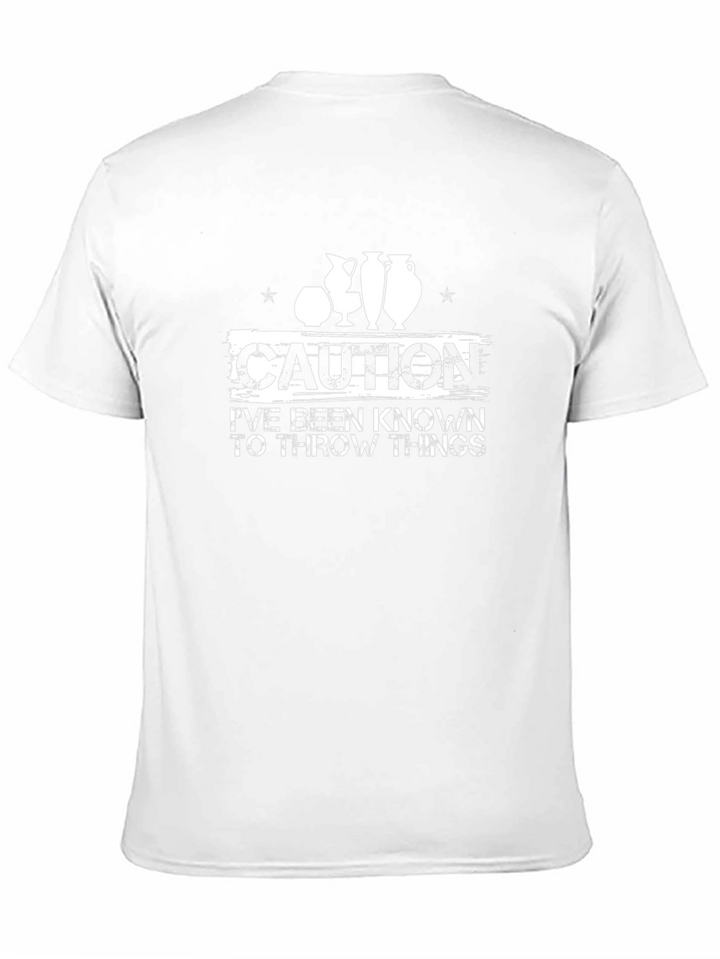 Caution Throw Things T-Shirt Pottery Hobby