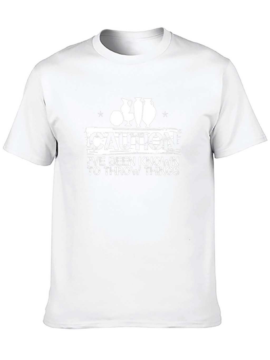 Caution Throw Things T-Shirt Pottery Hobby