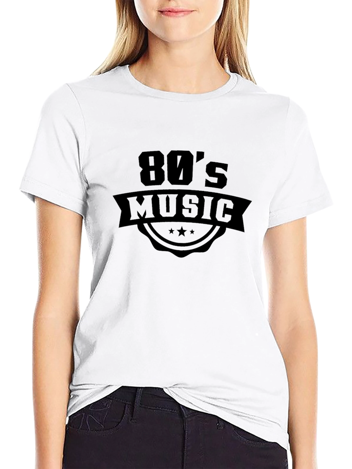 80s Music Graphic T-Shirt Retro Style