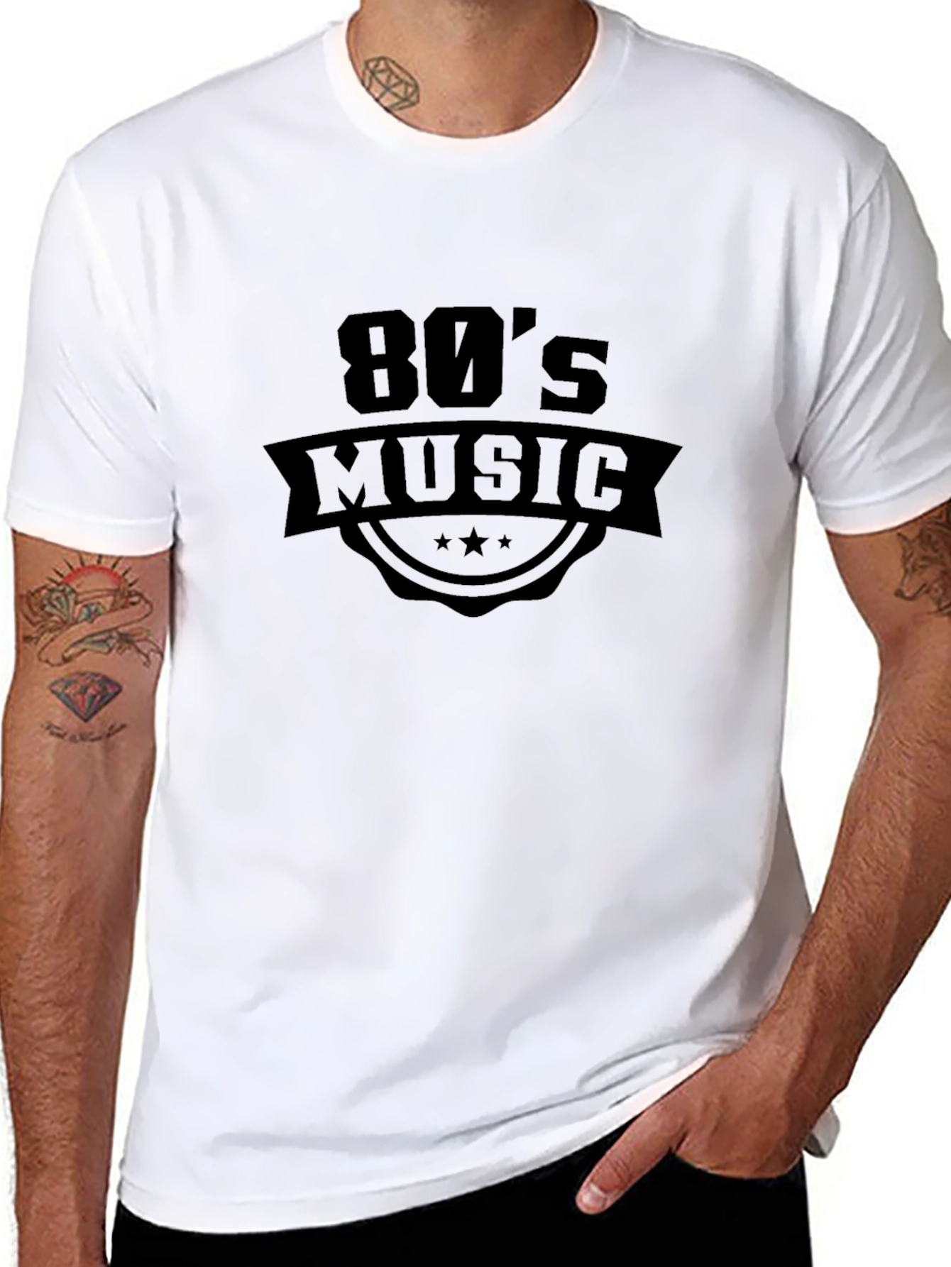 80s Music Graphic T-Shirt Retro Style