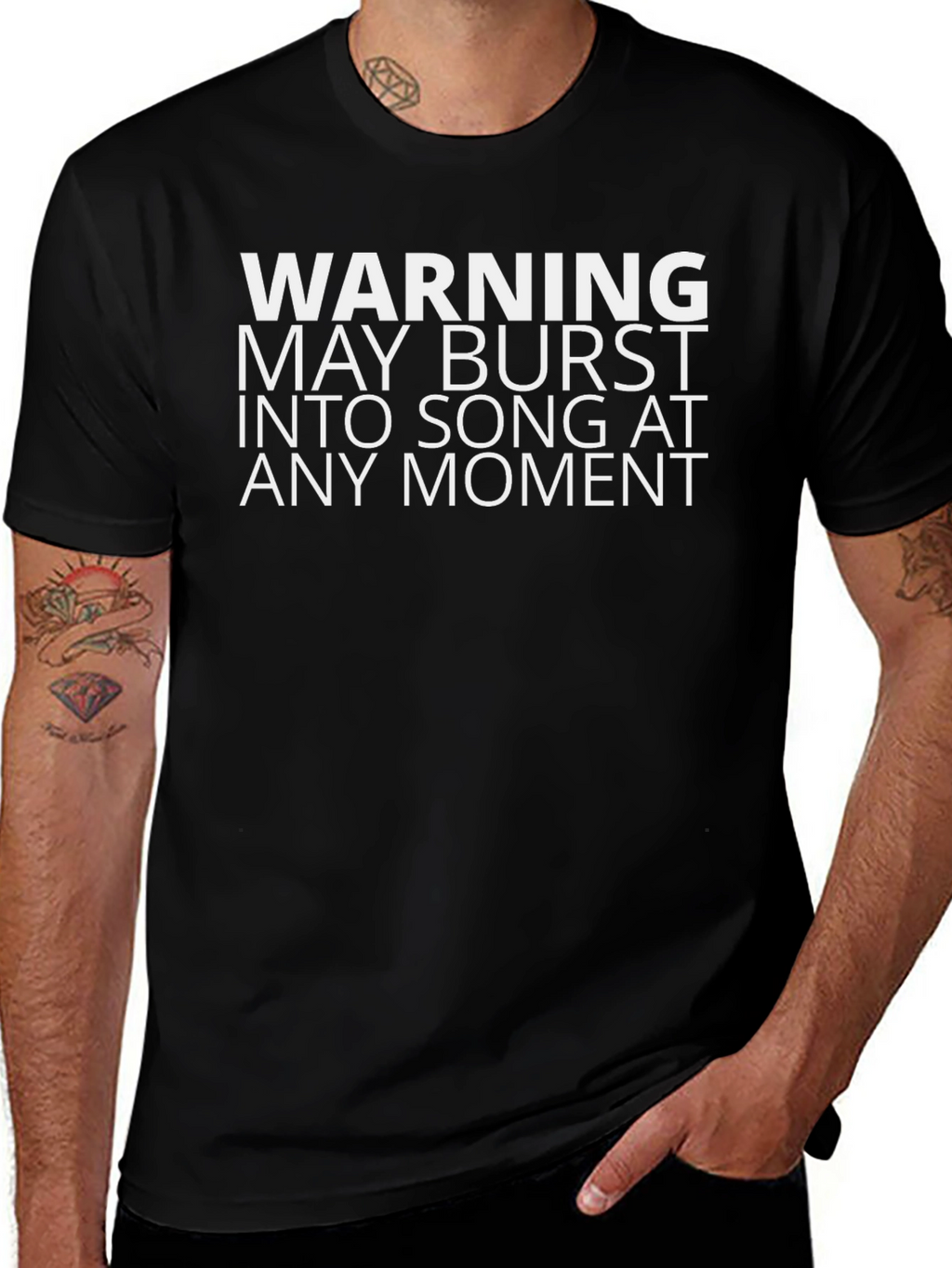 Warning May Burst Into Song T-Shirt