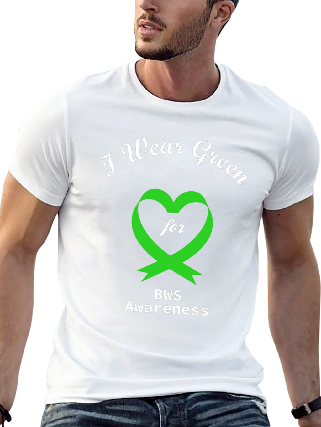 BWS Awareness T-Shirt - Green Heart Ribbon