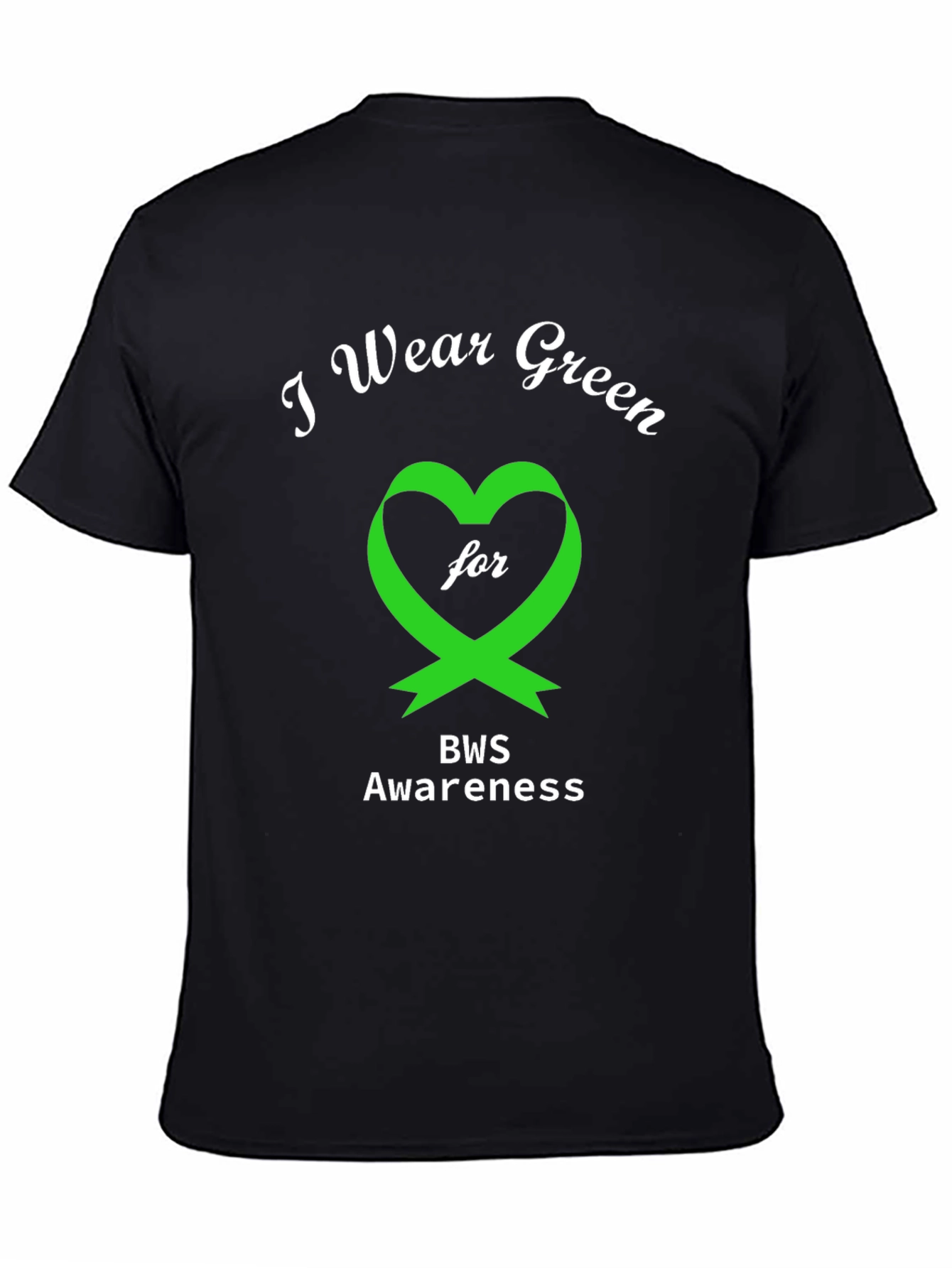 BWS Awareness T-Shirt - Green Heart Ribbon