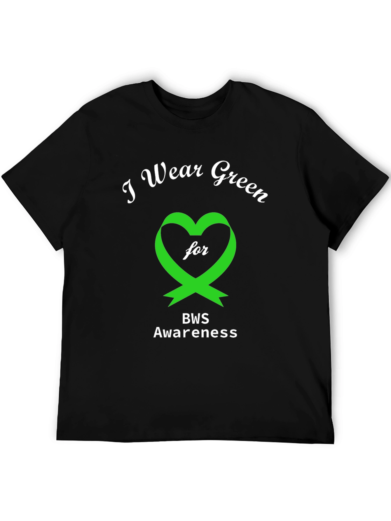 BWS Awareness T-Shirt - Green Heart Ribbon