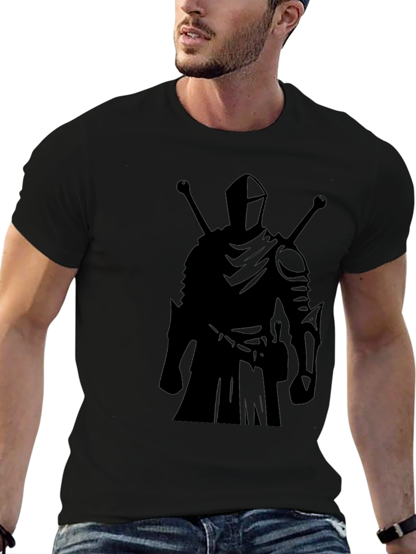 Knight Graphic Black T-Shirt
