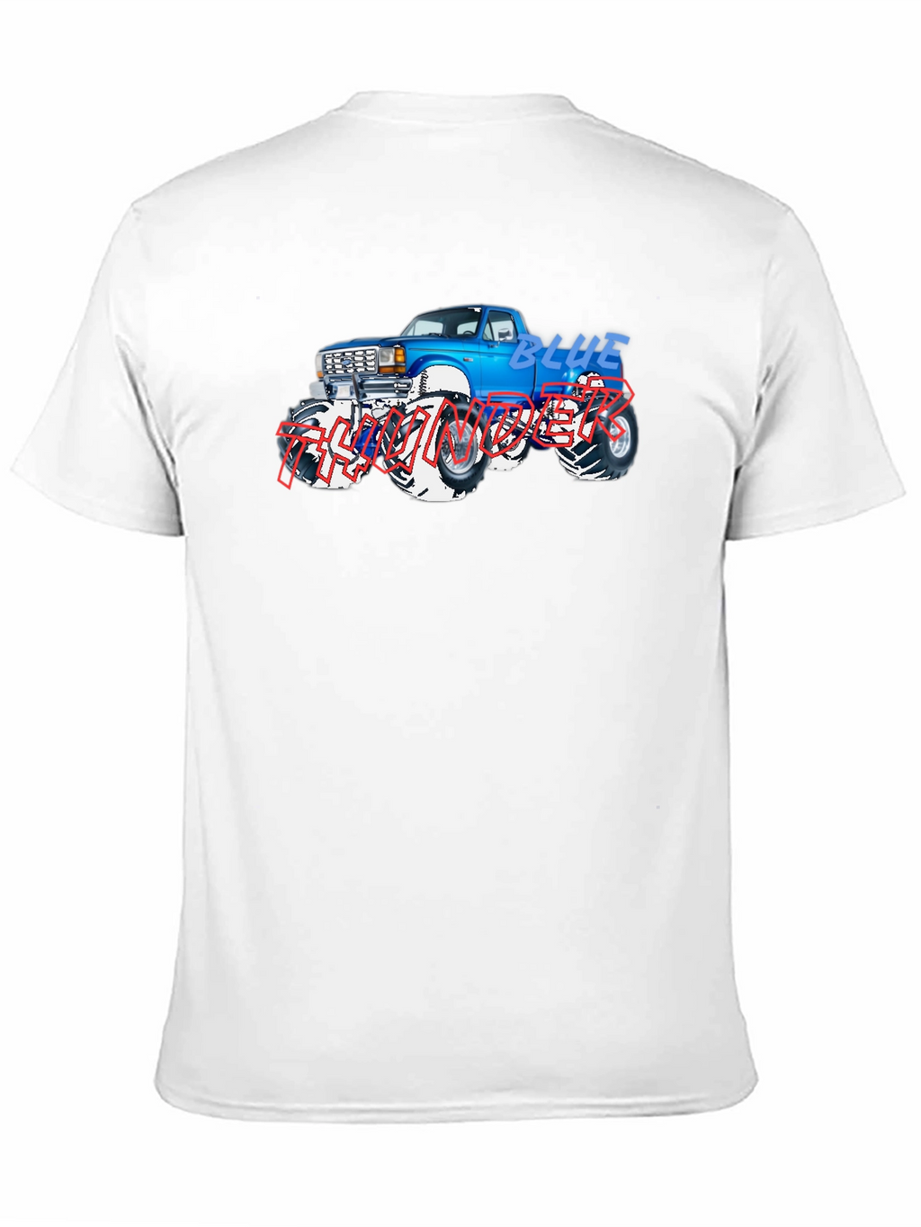 Blue Monster Truck Graphic T-Shirt