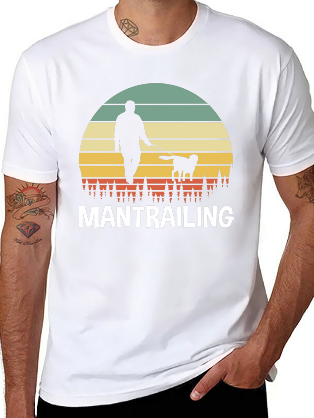 Mantrailing Sunset Graphic T-Shirt
