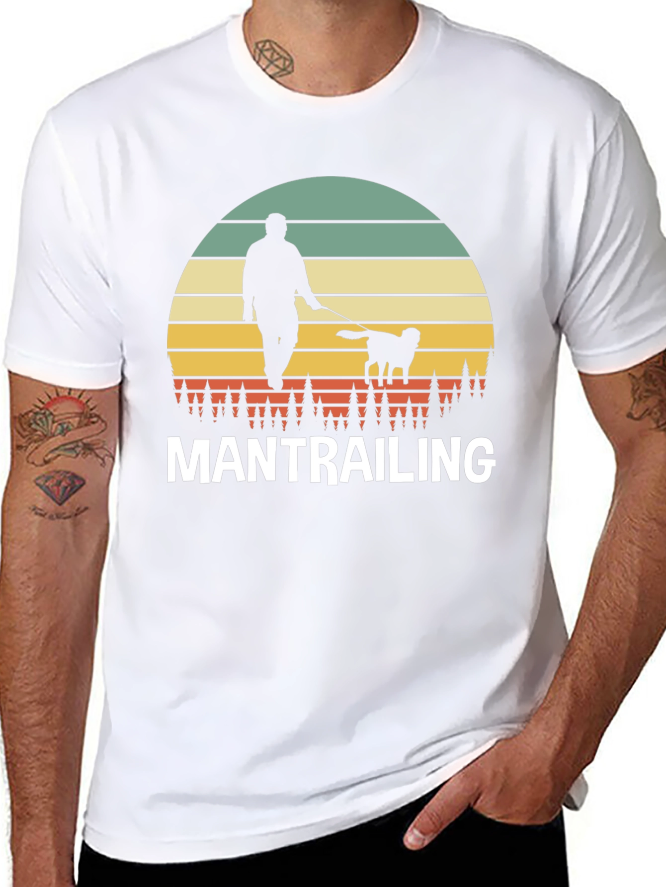 Mantrailing Sunset Graphic T-Shirt