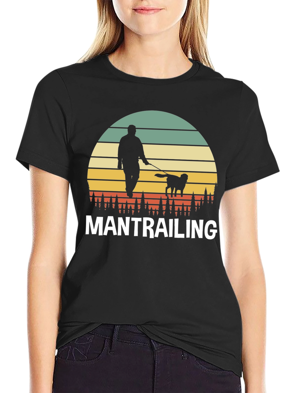 Mantrailing Sunset Graphic T-Shirt