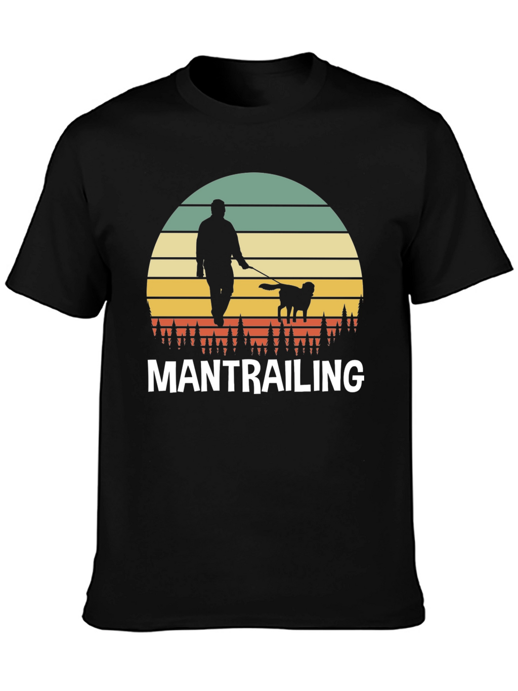 Mantrailing Sunset Graphic T-Shirt