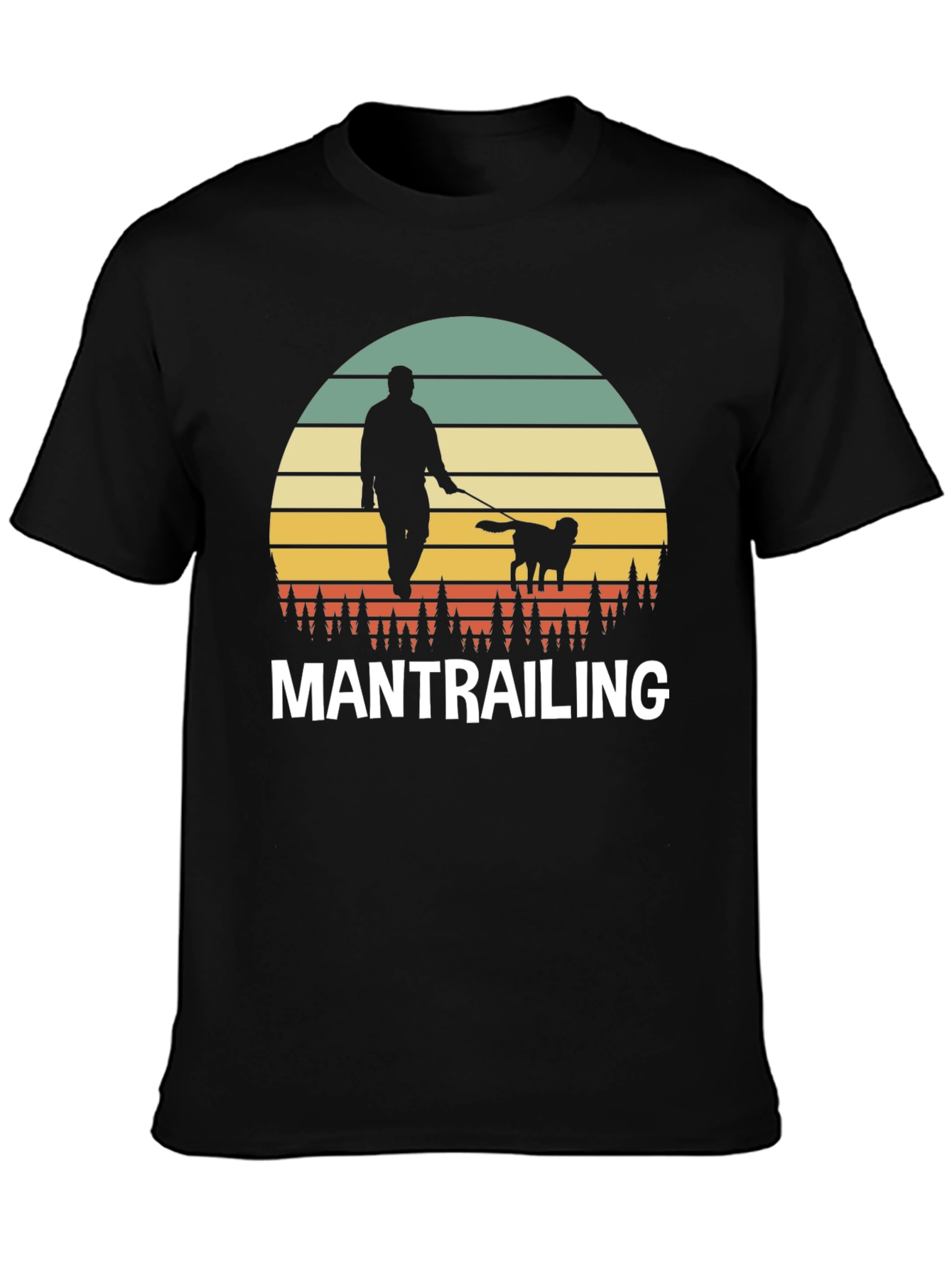 Mantrailing Sunset Graphic T-Shirt
