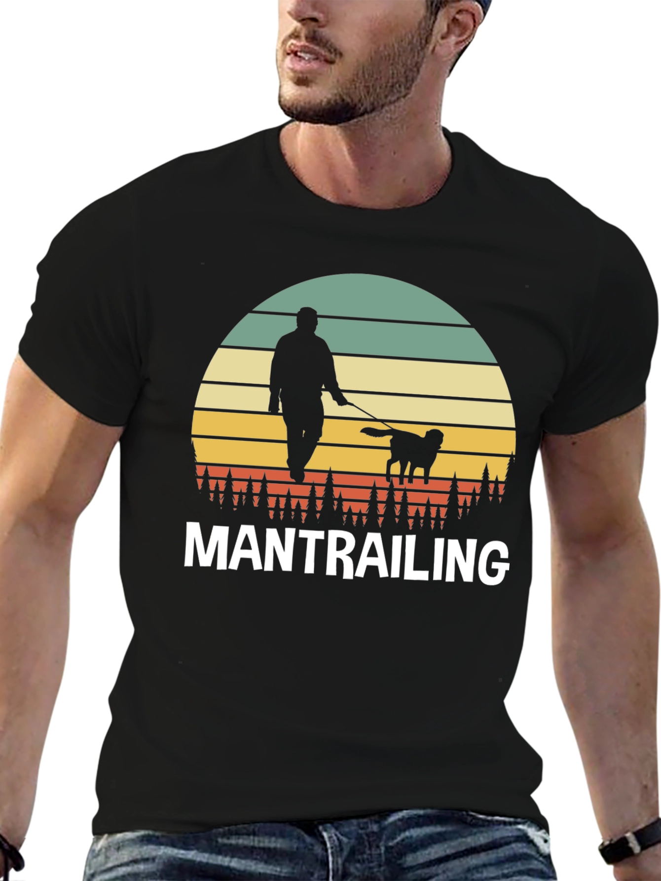 Mantrailing Sunset Graphic T-Shirt
