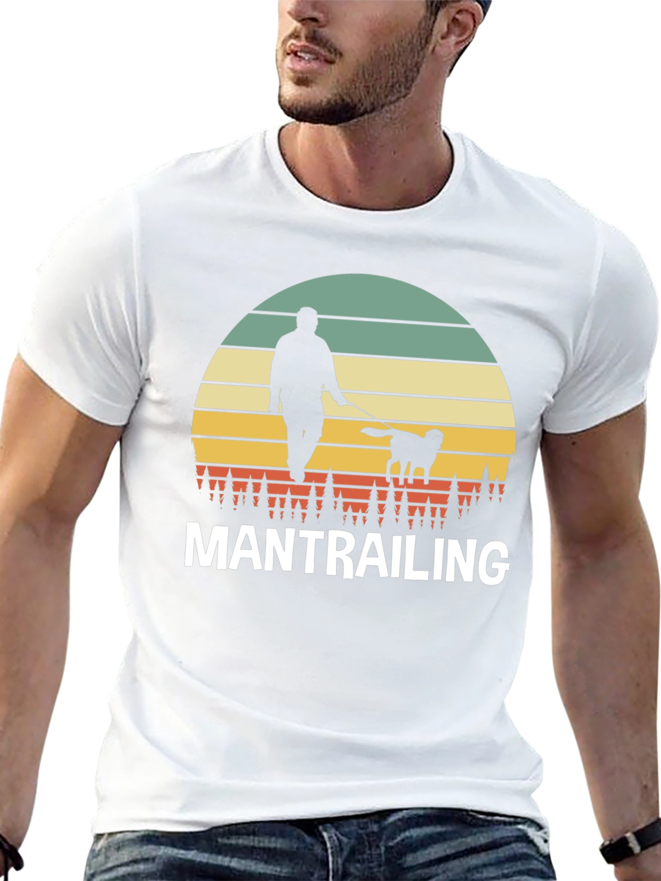 Mantrailing Sunset Graphic T-Shirt