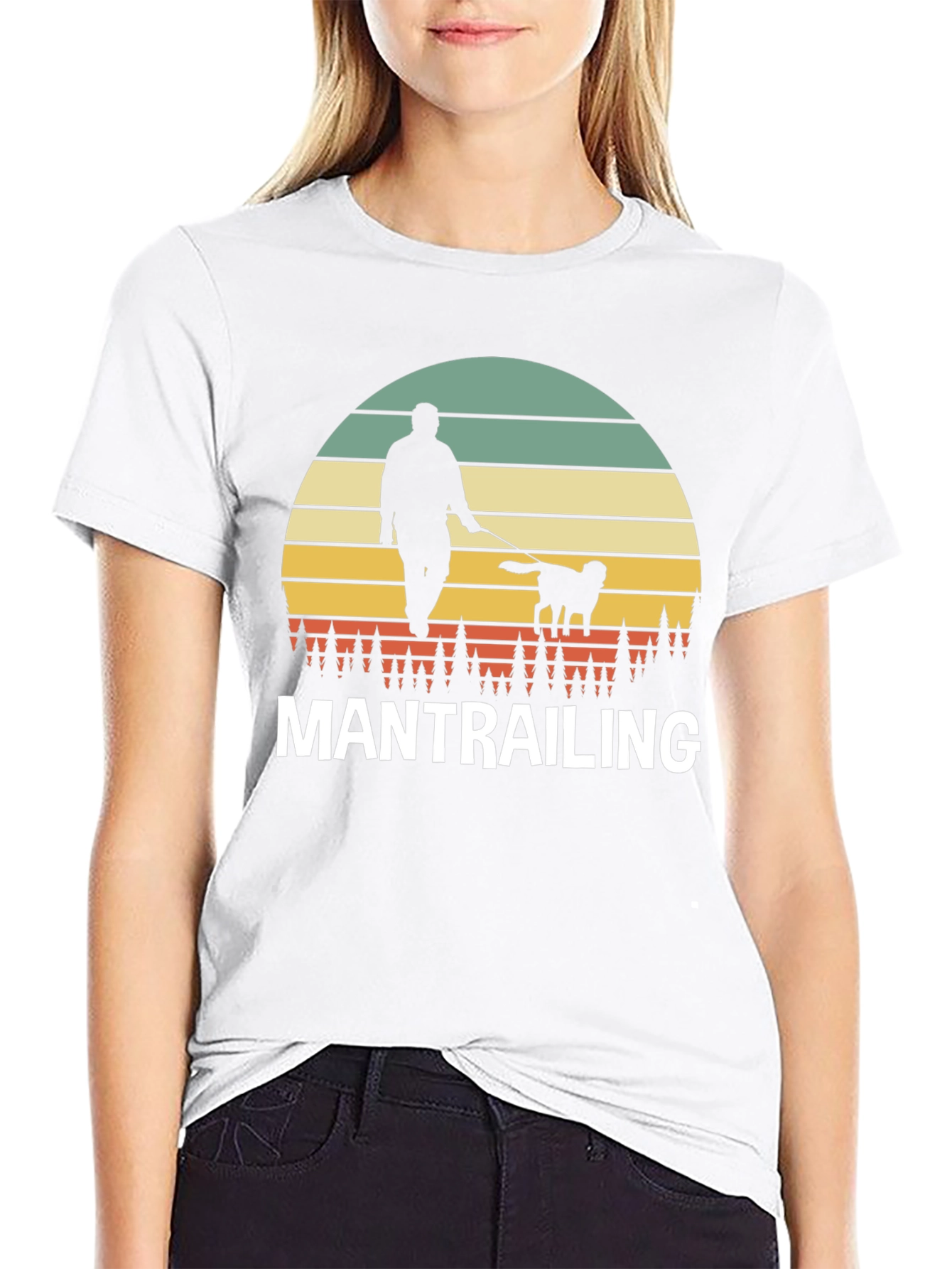 Mantrailing Sunset Graphic T-Shirt