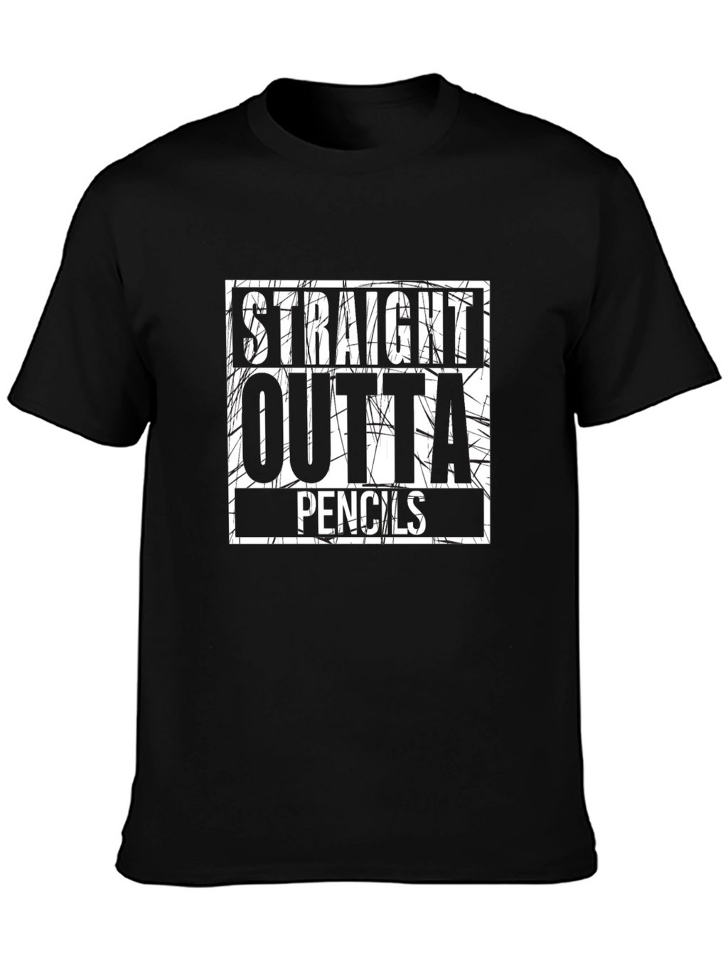 Straight Outta Pencils Graphic T-Shirt