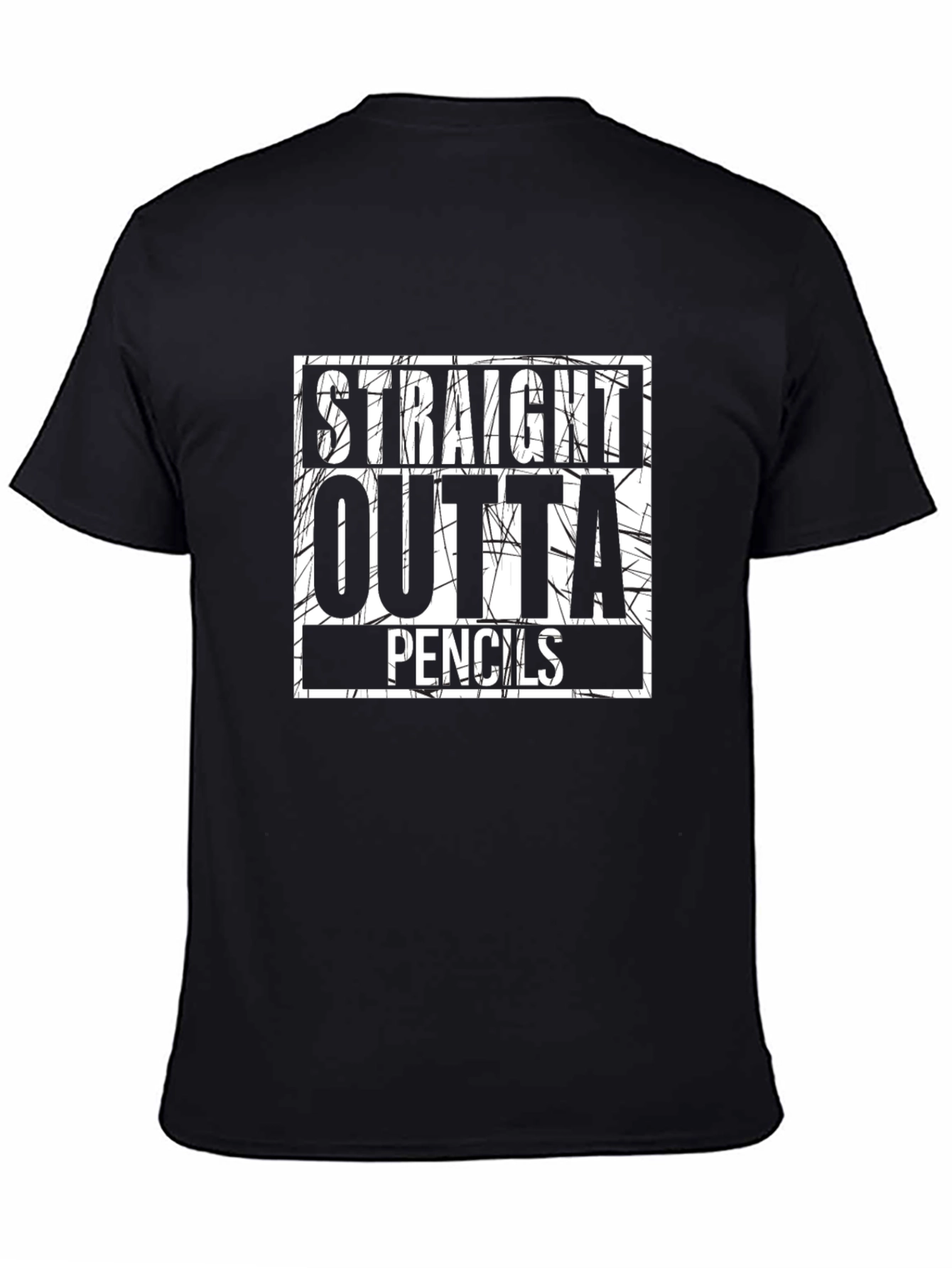 Straight Outta Pencils Graphic T-Shirt