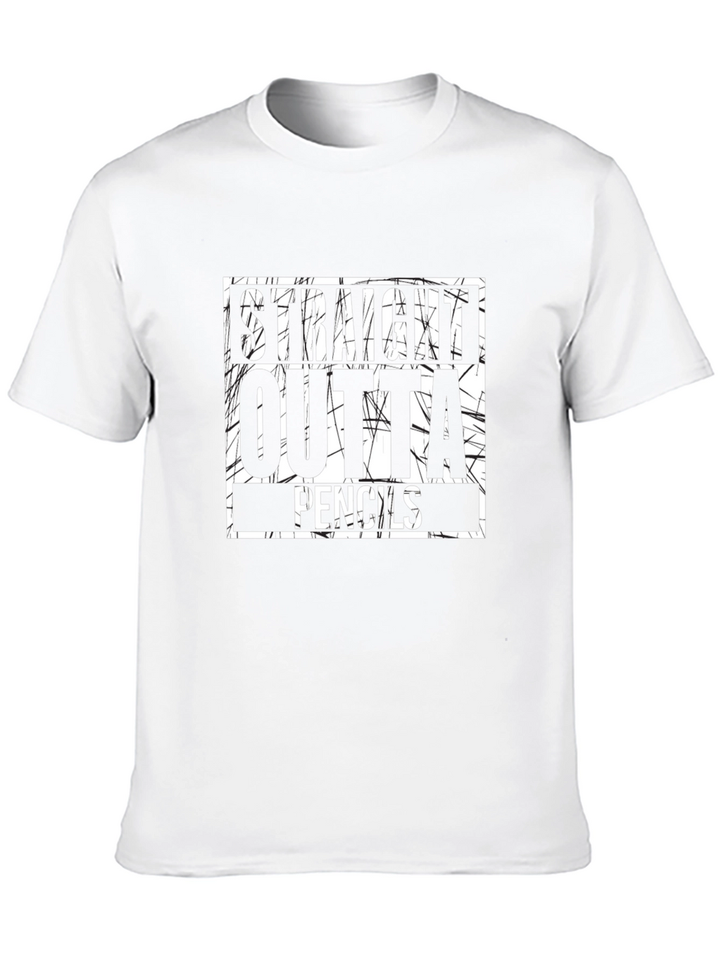 Straight Outta Pencils Graphic T-Shirt