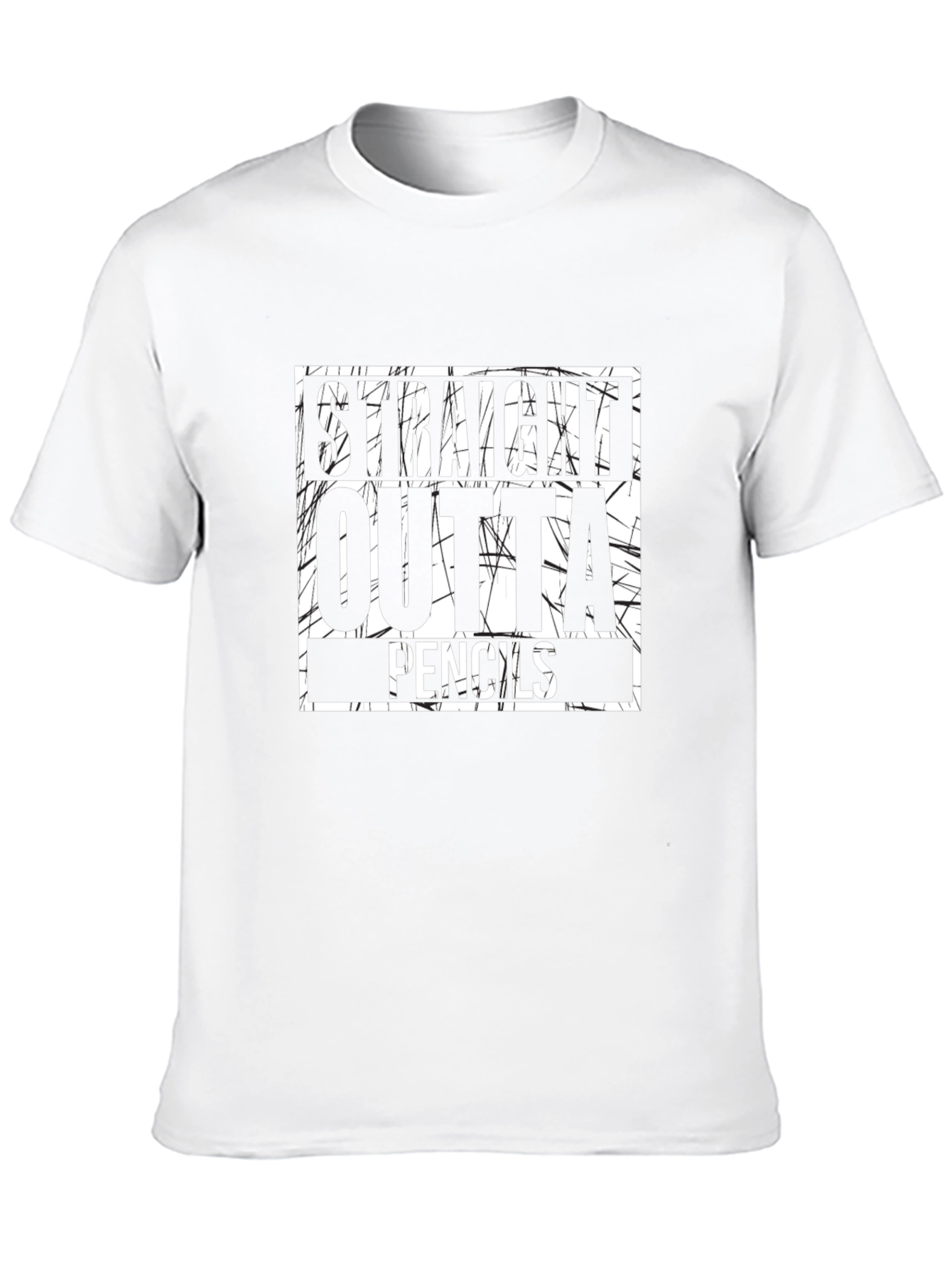 Straight Outta Pencils Graphic T-Shirt