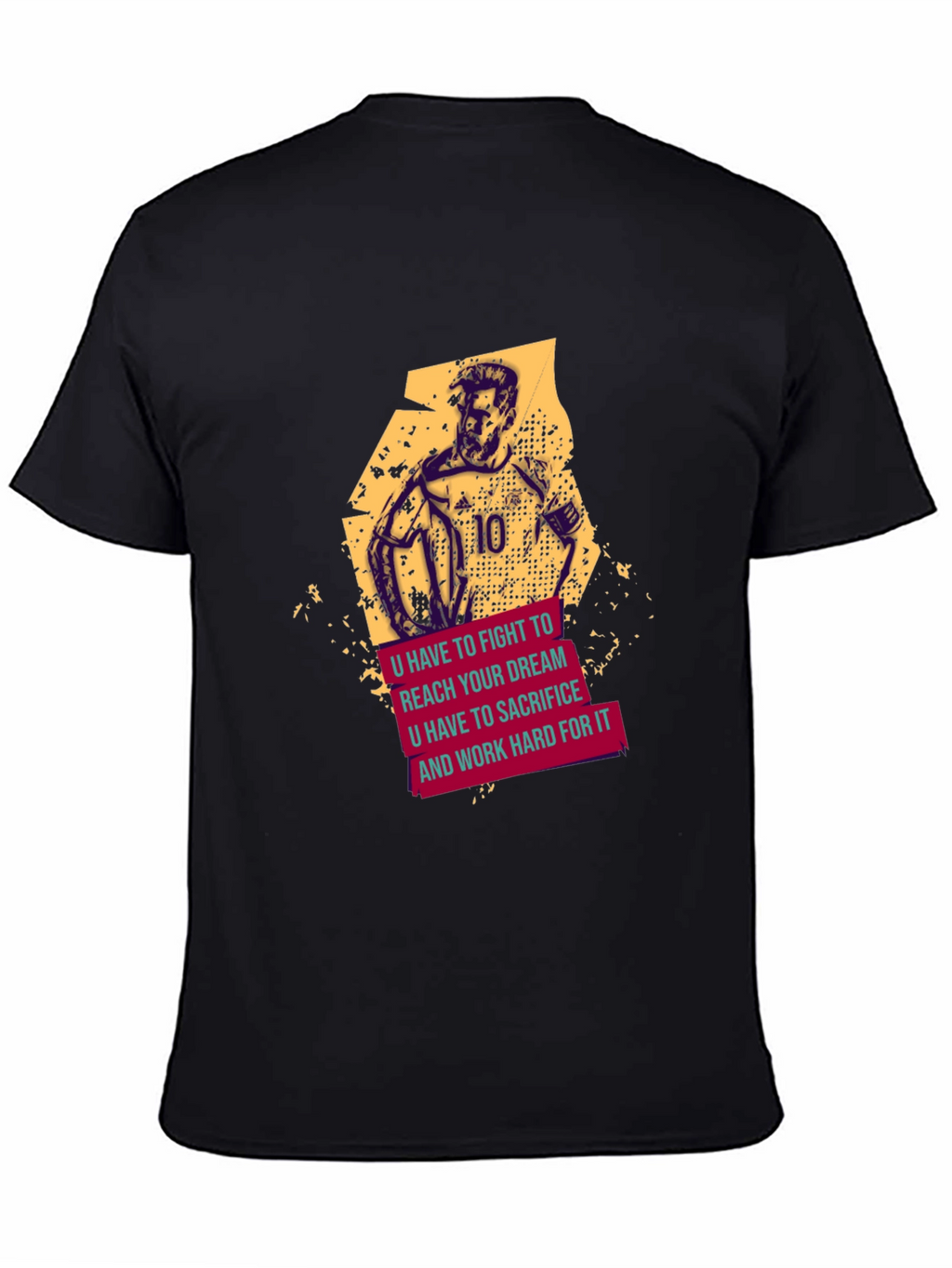 Motivational Soccer T-Shirt - Fight For Your Dream