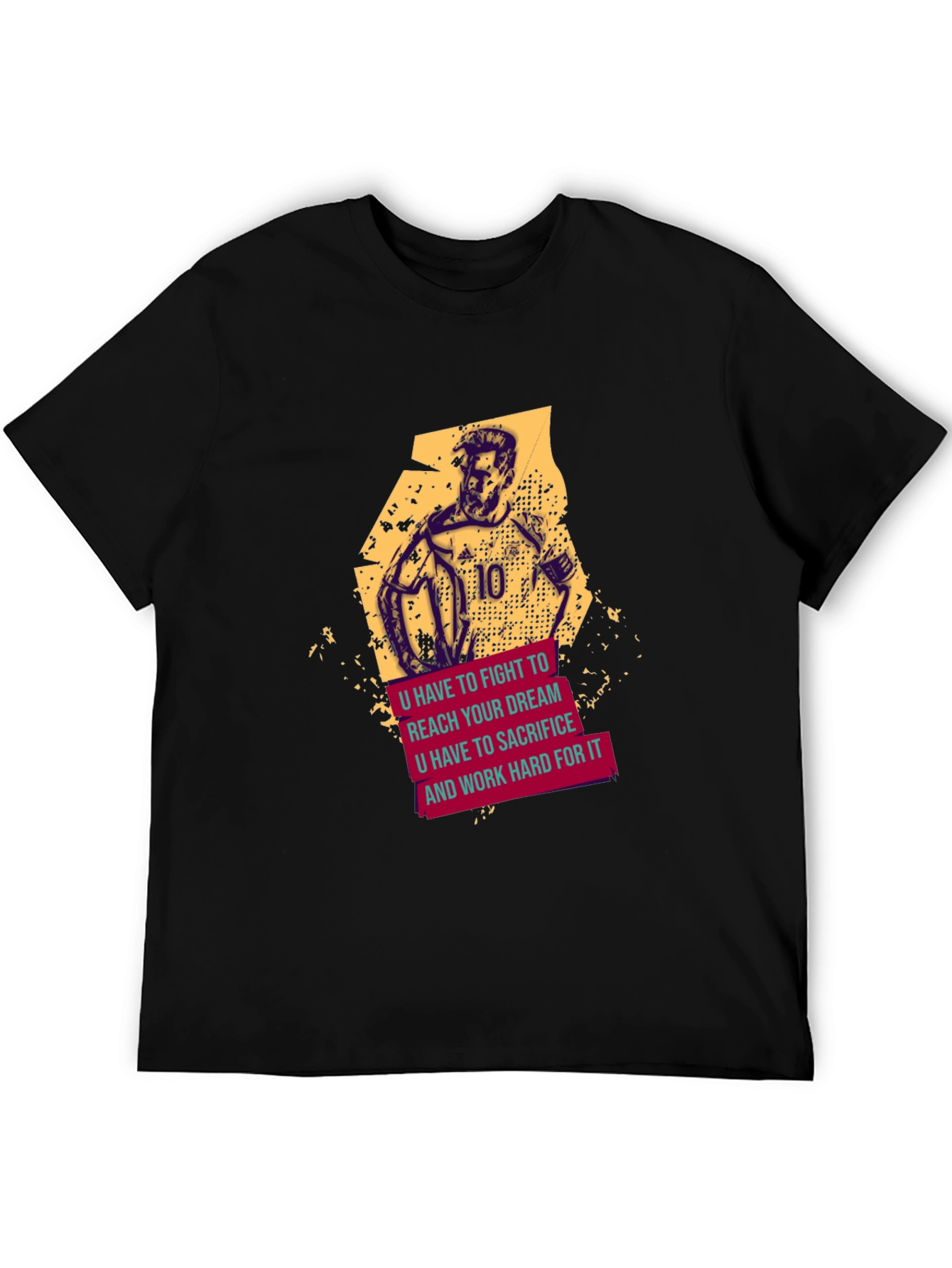 Motivational Soccer T-Shirt - Fight For Your Dream