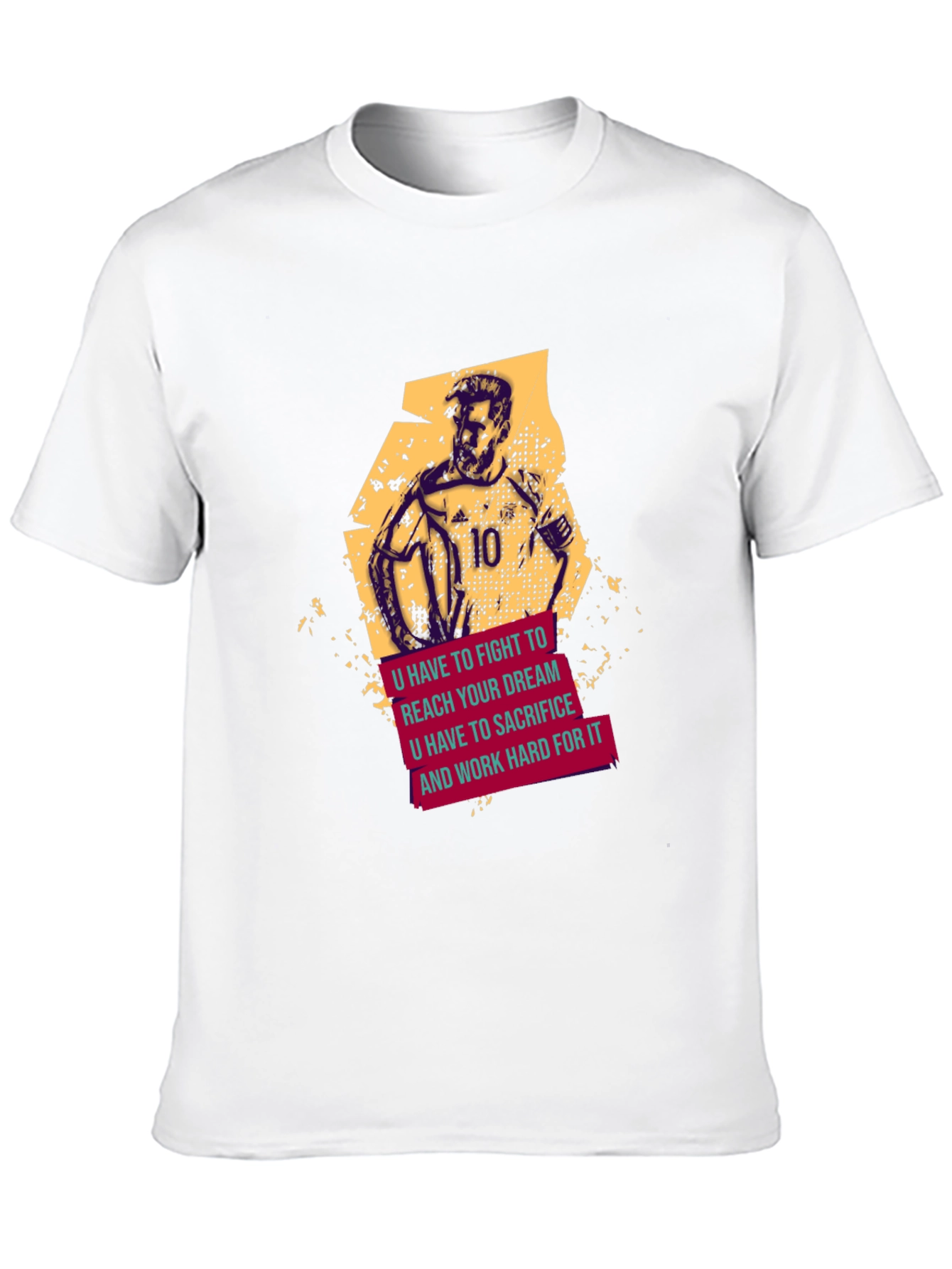 Motivational Soccer T-Shirt - Fight For Your Dream