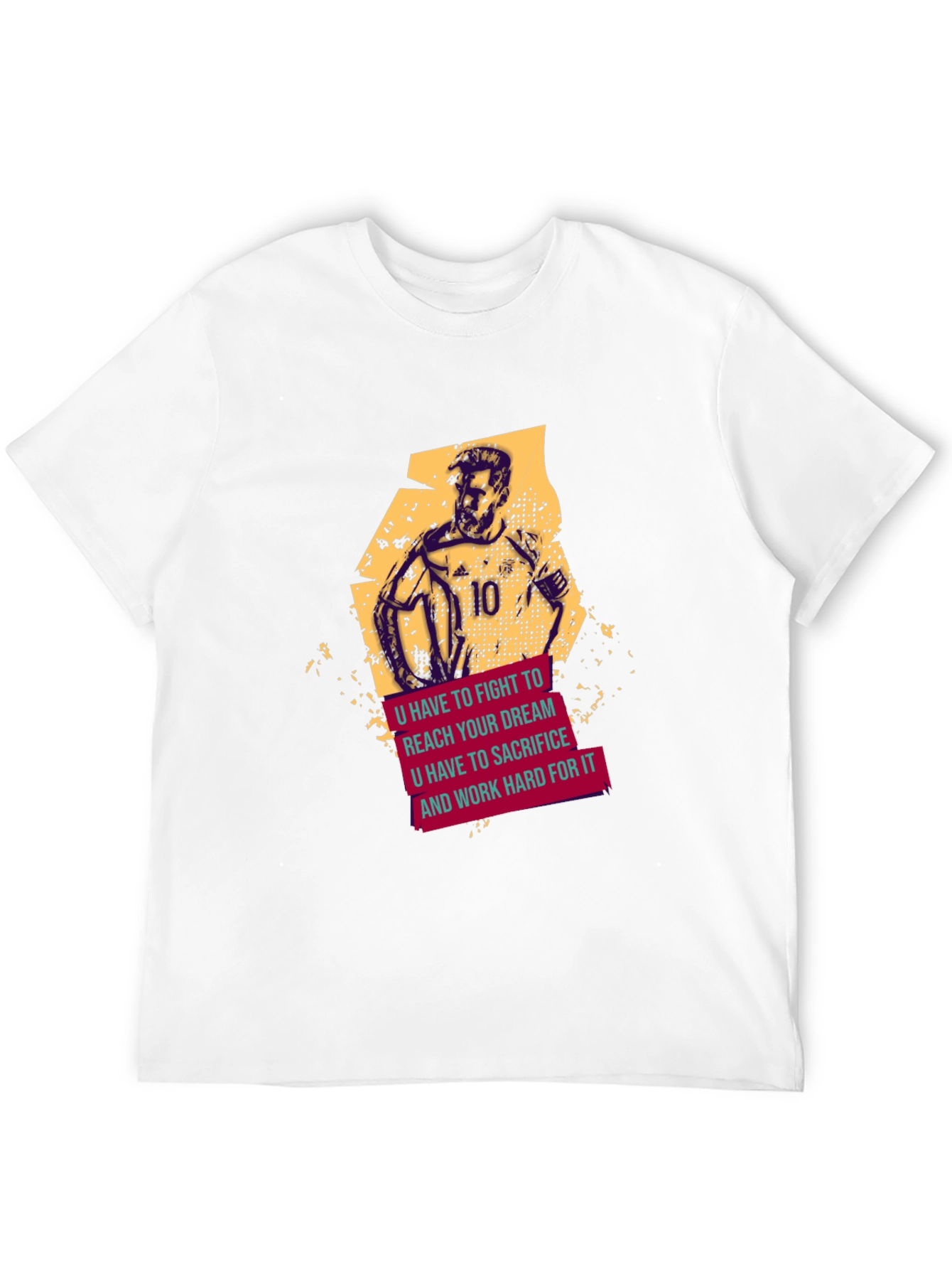 Motivational Soccer T-Shirt - Fight For Your Dream