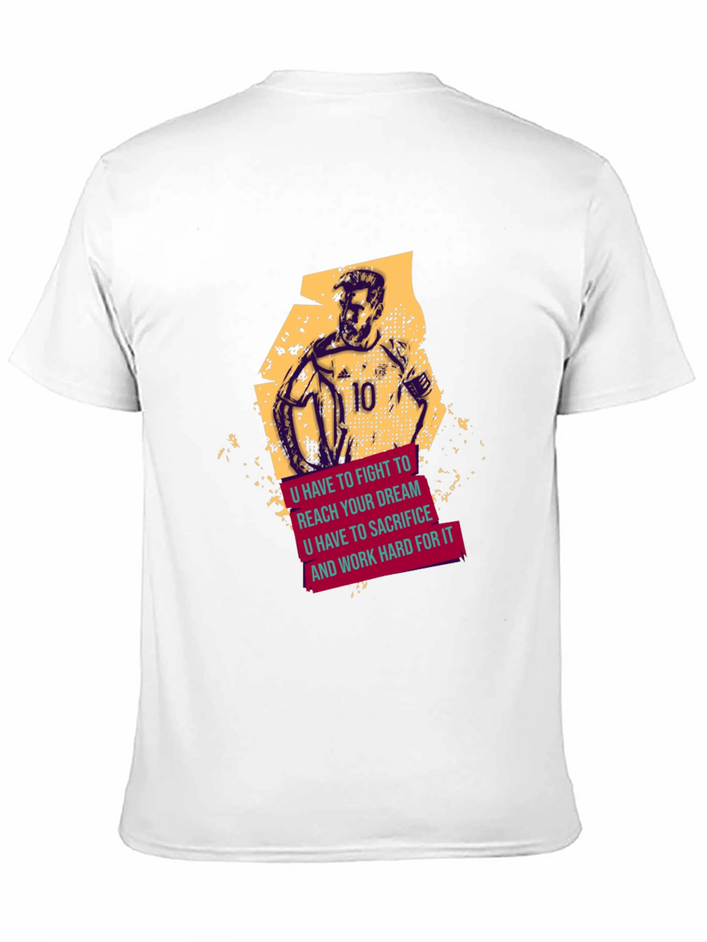 Motivational Soccer T-Shirt - Fight For Your Dream