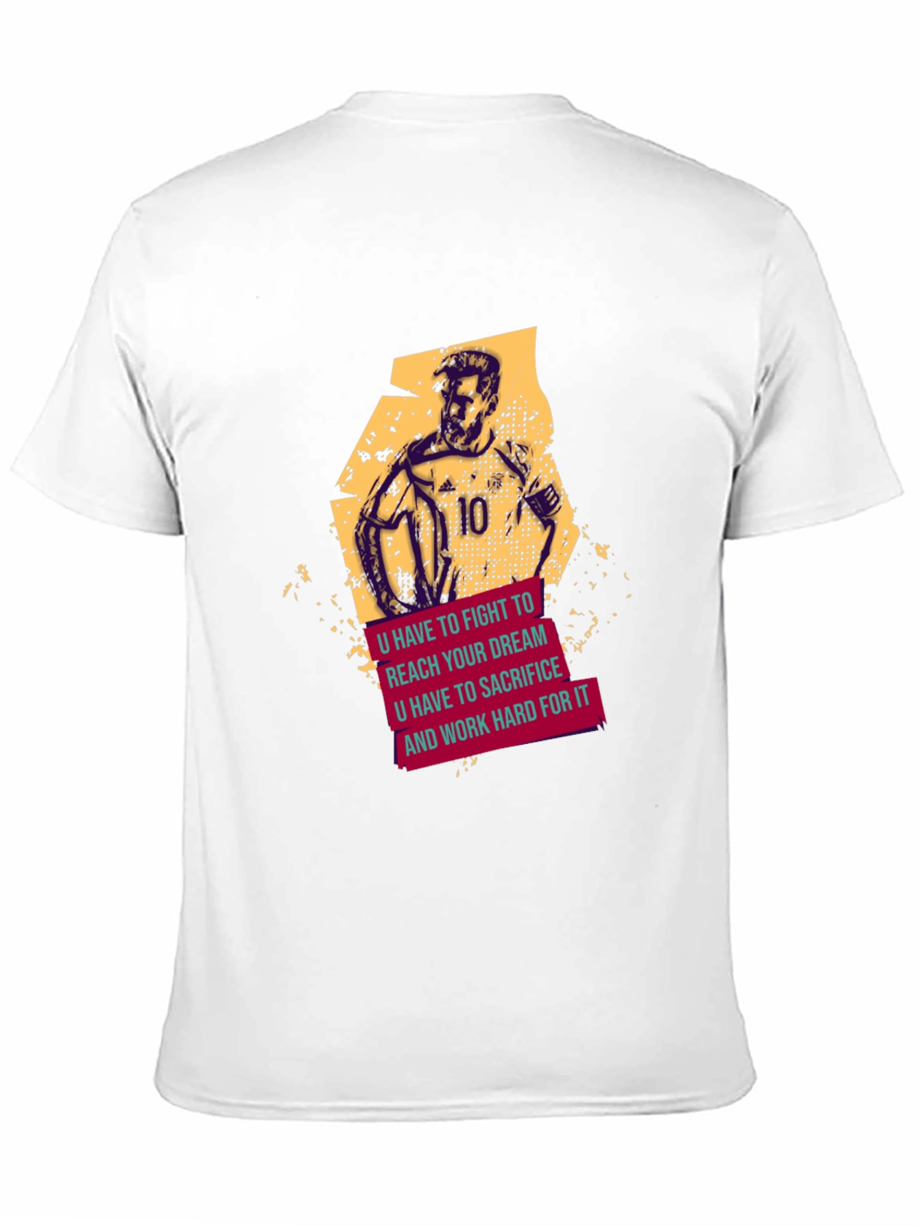 Motivational Soccer T-Shirt - Fight For Your Dream