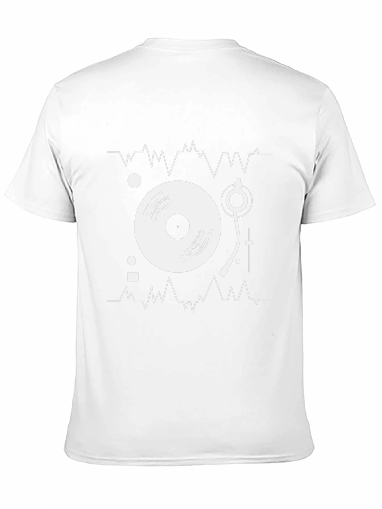 DJ Turntable Graphic Tee - Black