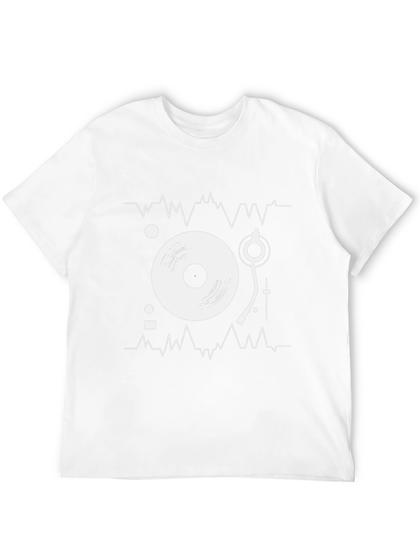 DJ Turntable Graphic Tee - Black