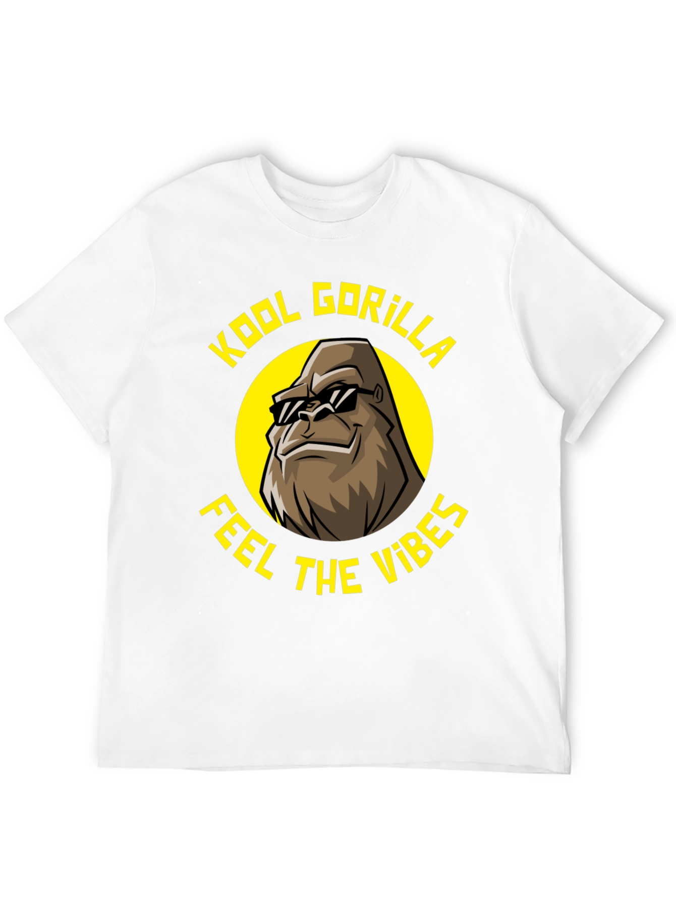 Kool Gorilla Tee - Feel the Vibes! Fun Graphic T-Shirt