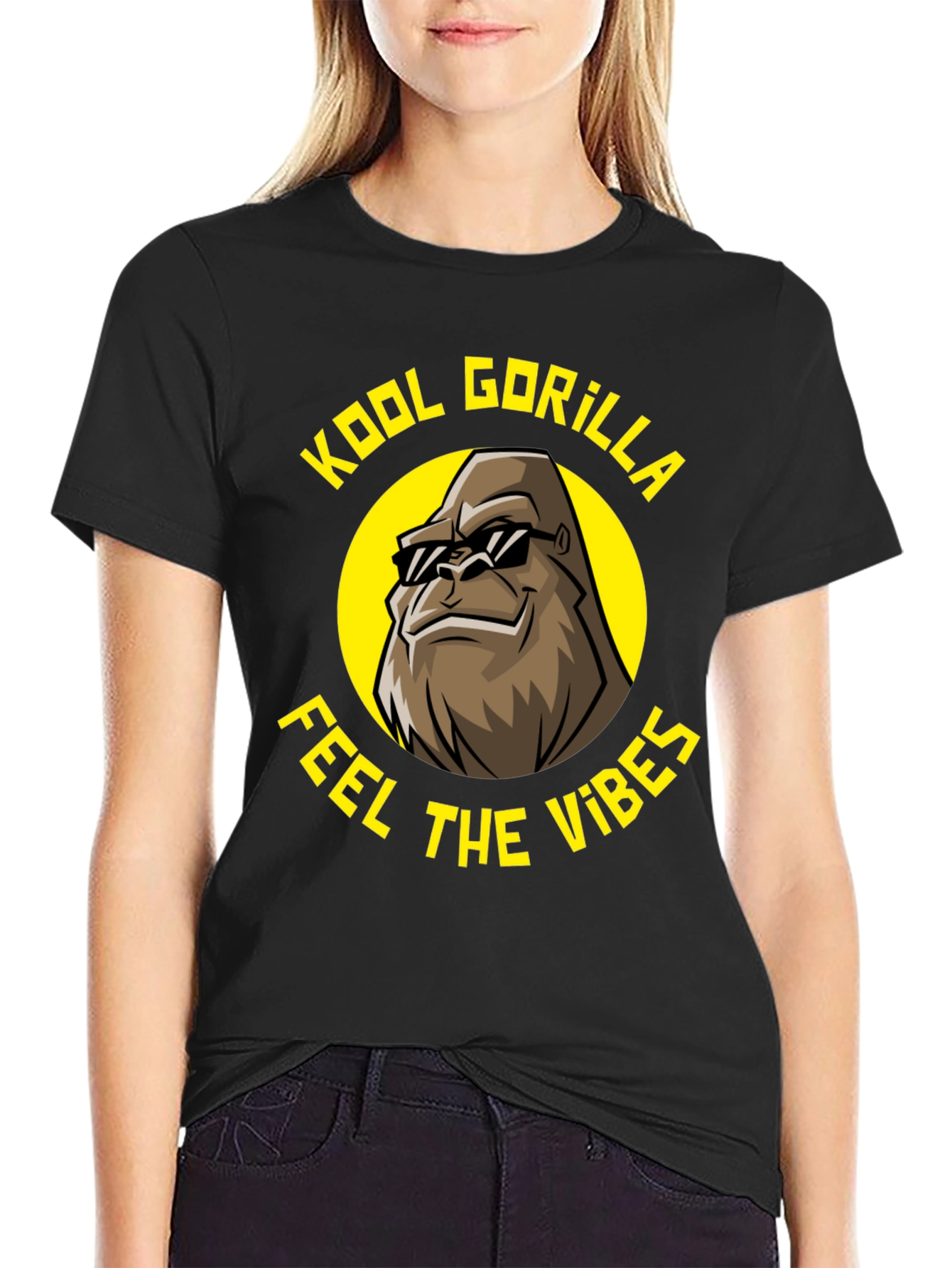 Kool Gorilla Tee - Feel the Vibes! Fun Graphic T-Shirt