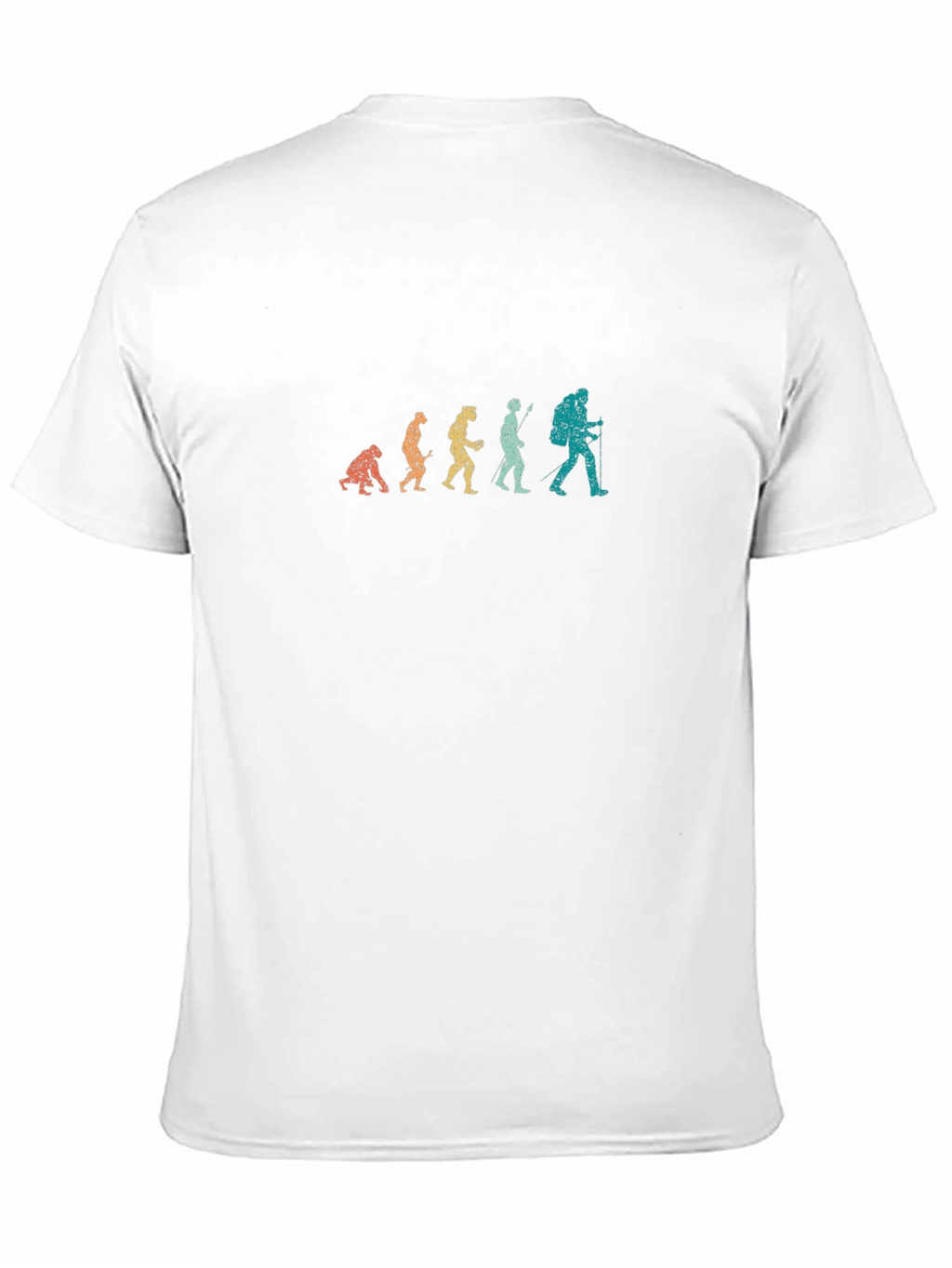 Evolution of Hiking Mens Black T-Shirt