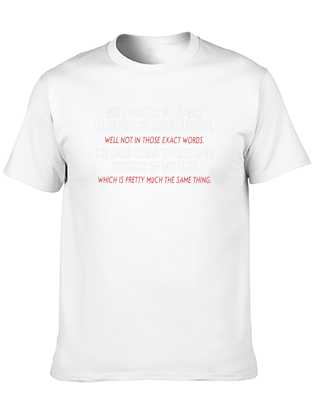 Funny Killing People Stress Relief T-Shirt